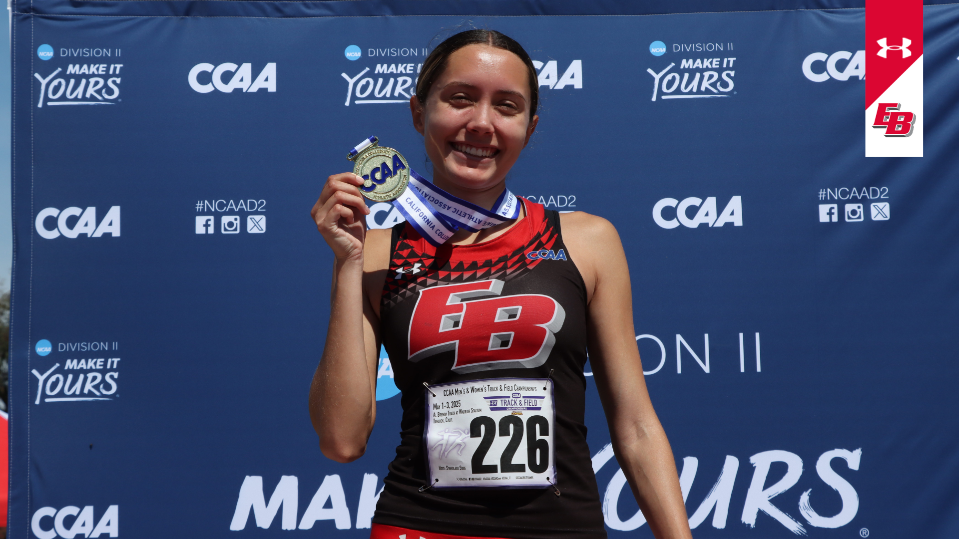 Jenna Rodriguez - Gold Medal at CCAA Championships