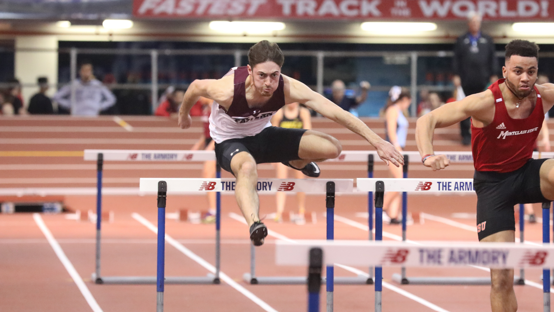 Men's Track and Field Races at Historic Armory Eastern University Athletics