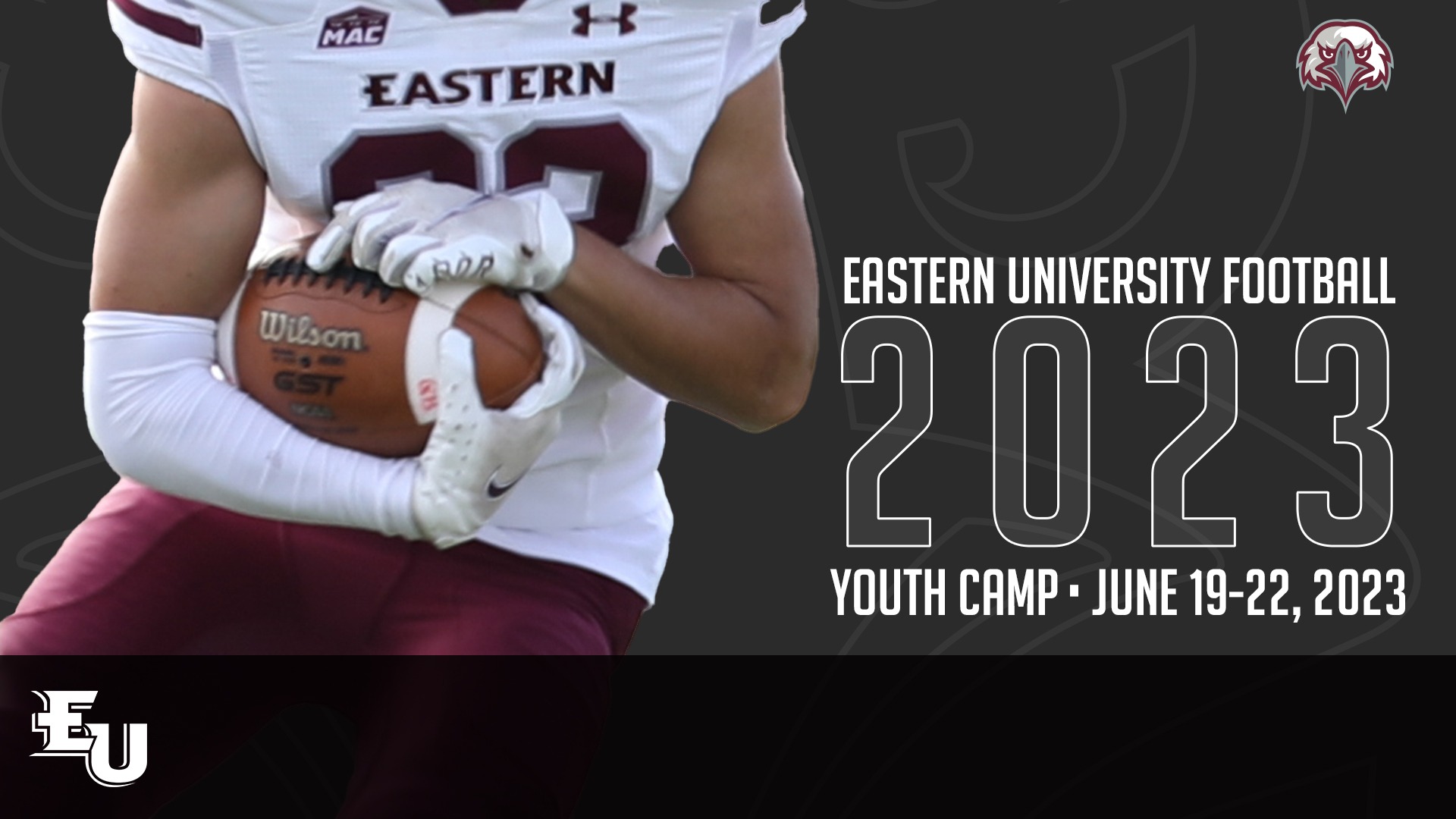 Football to Run Youth Skills Camp in June Eastern University Athletics