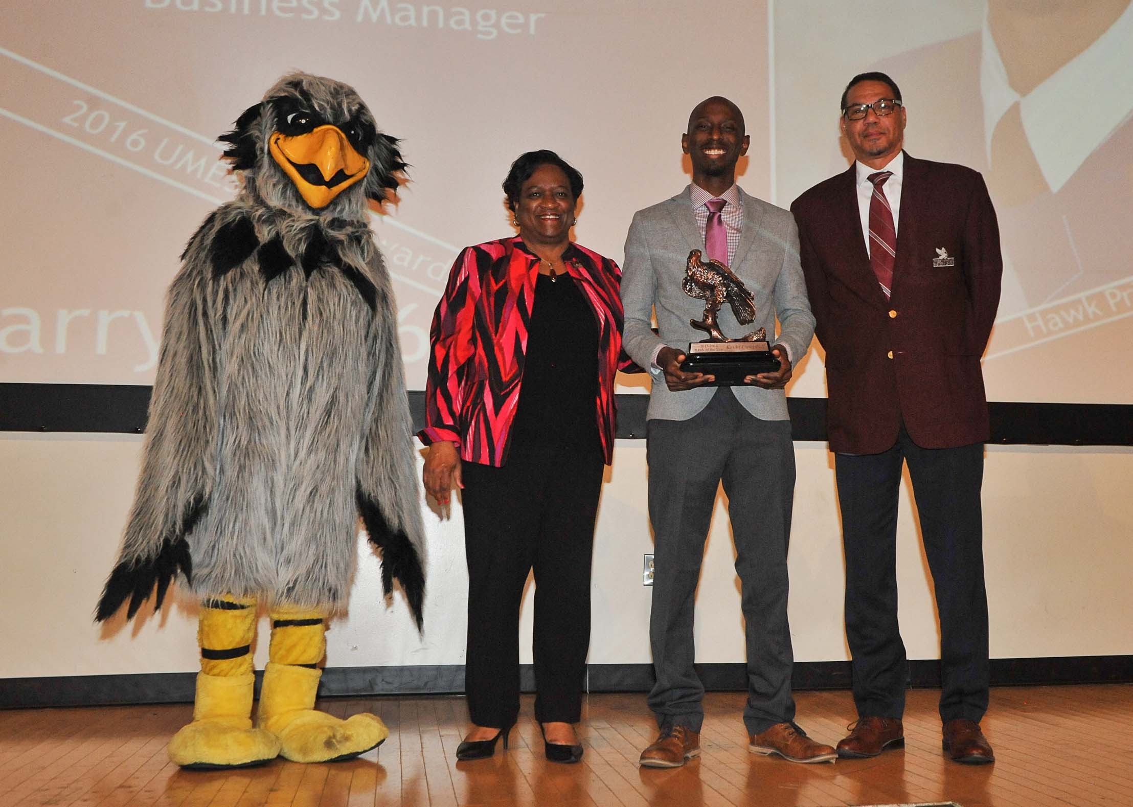 Kevin Campbell (pictured) named UMES' Hawk of the Year
