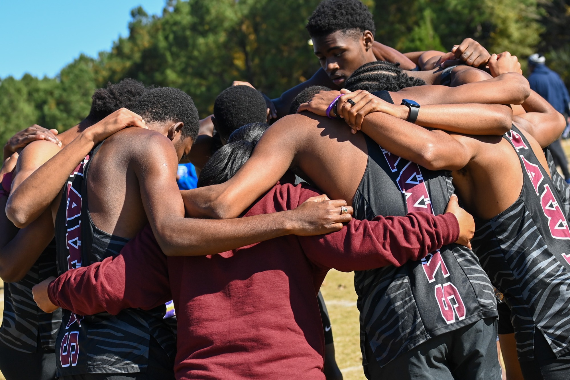 XC Team Huddle 