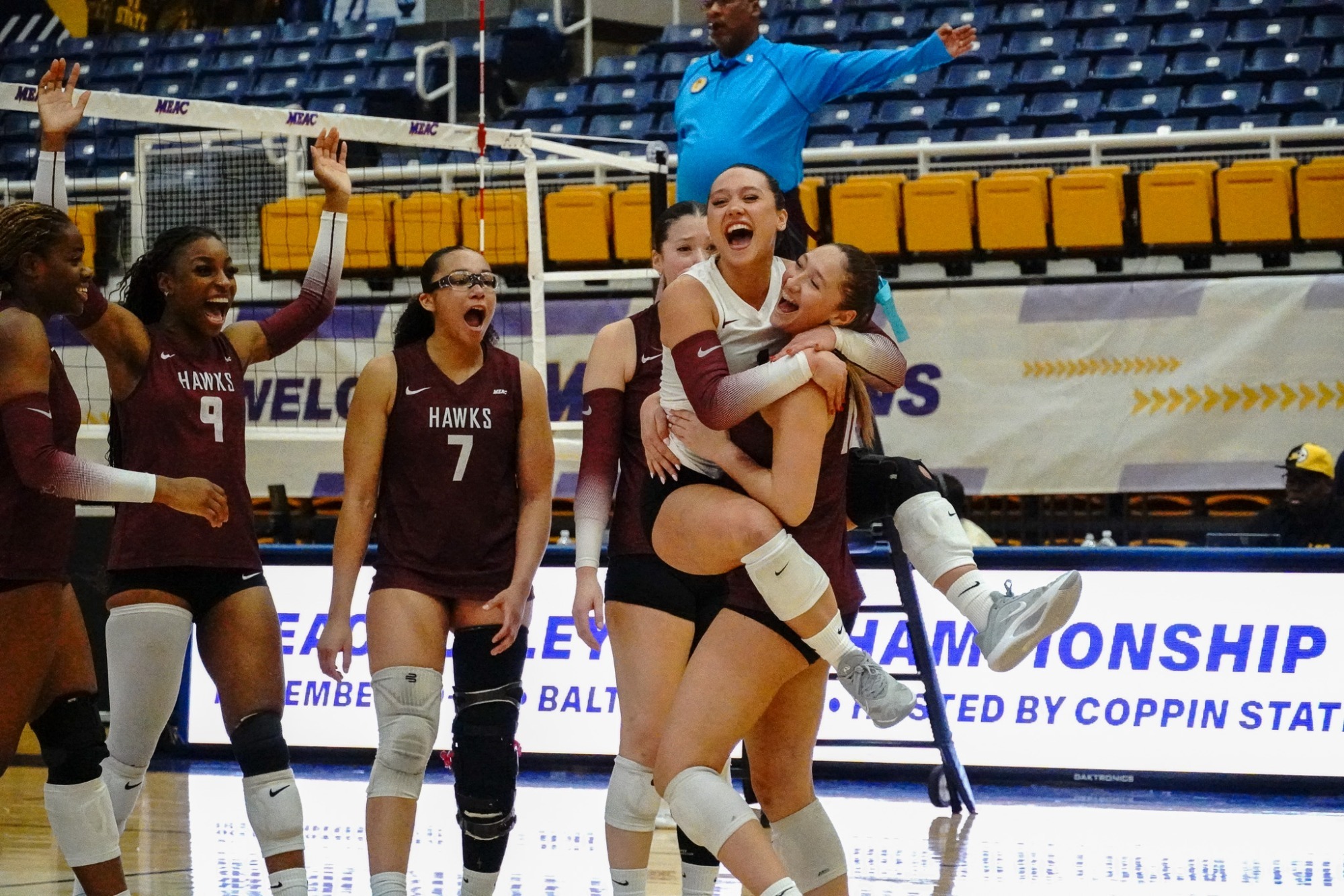 Hawks celebrate MEAC Tournament Sweep over Morgan State