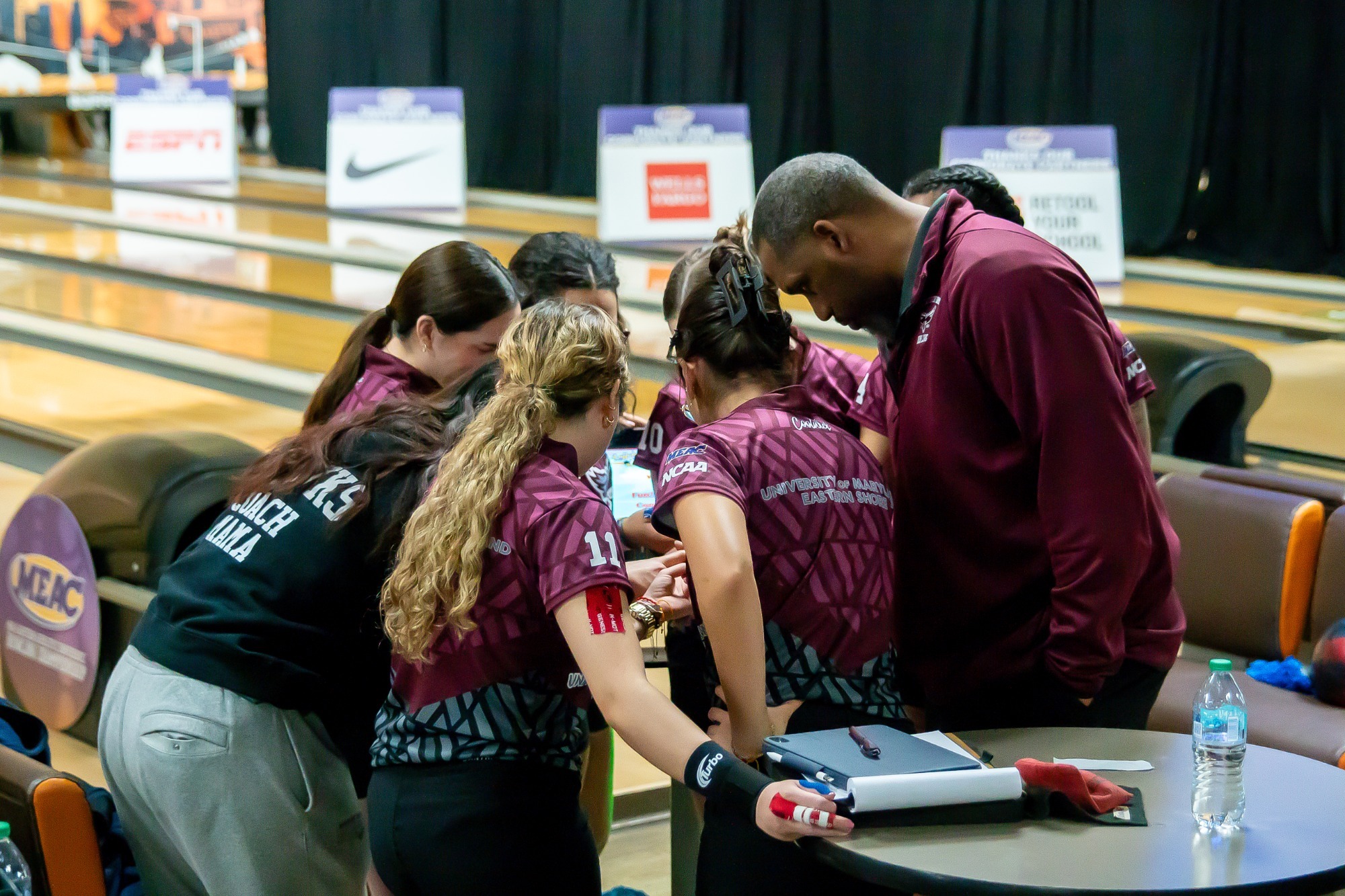 MEAC Championship Tournament Team Huddle - Day 2