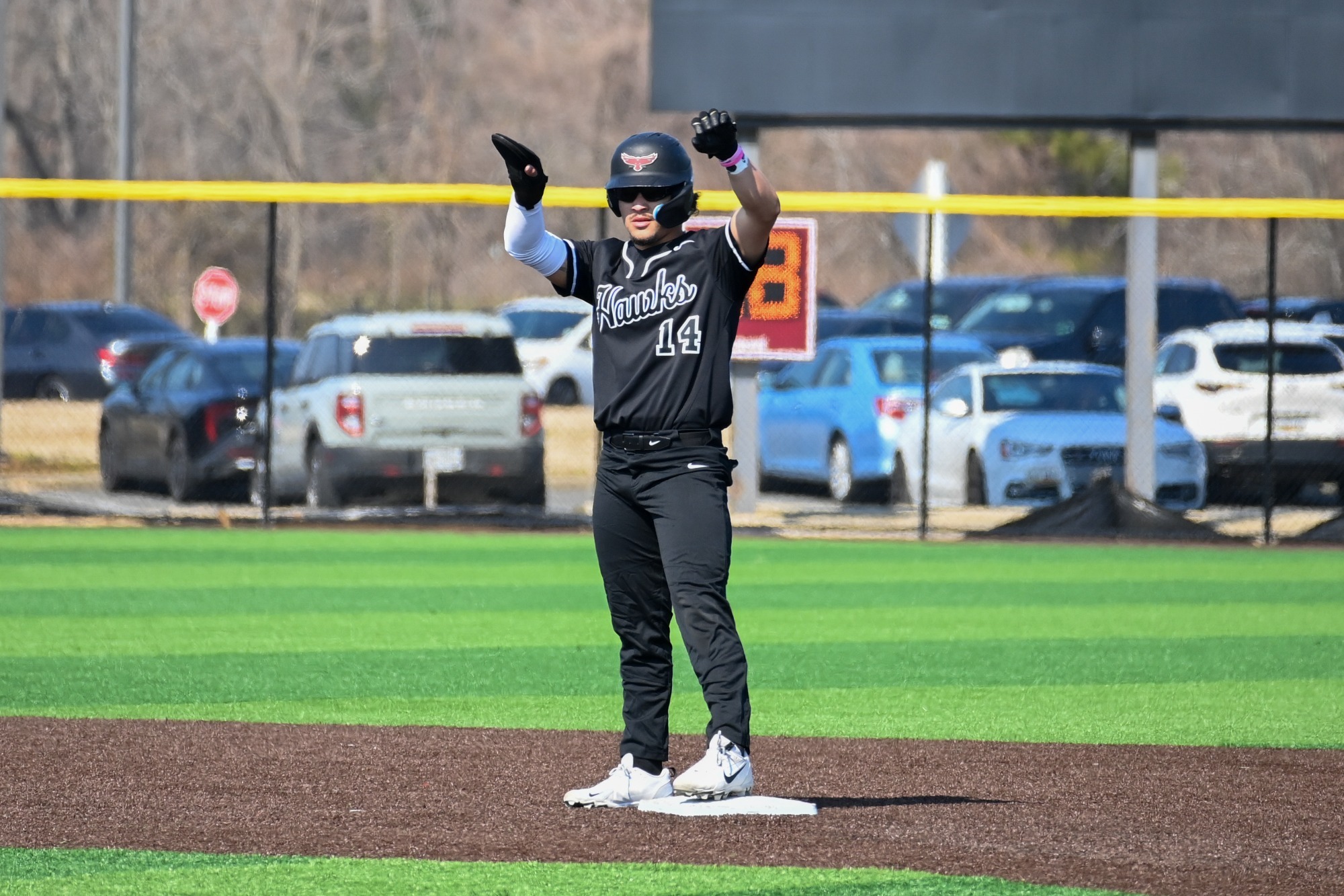 Amari Hackett after a double