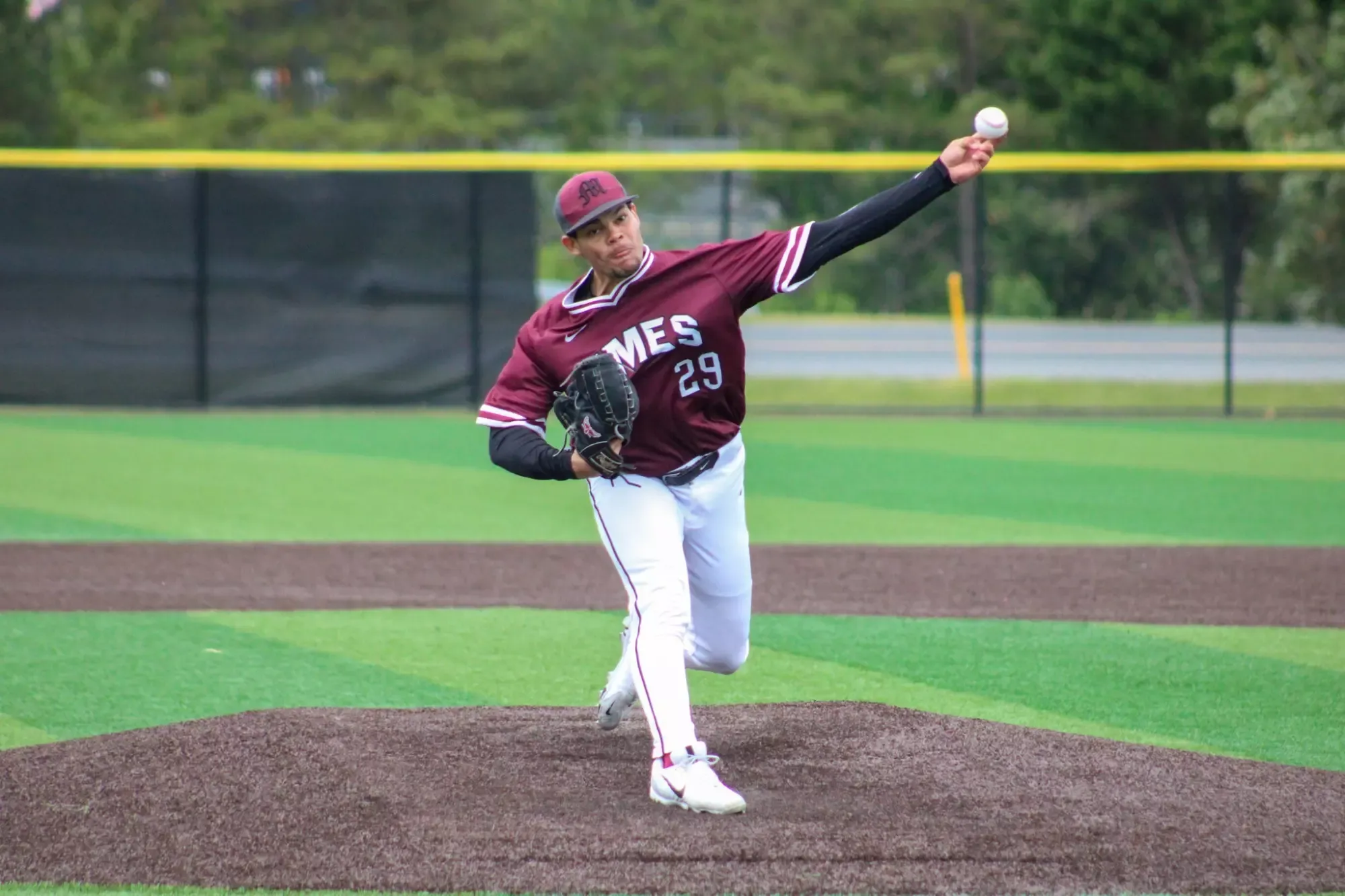Wilfredo Morales pitching for UMES