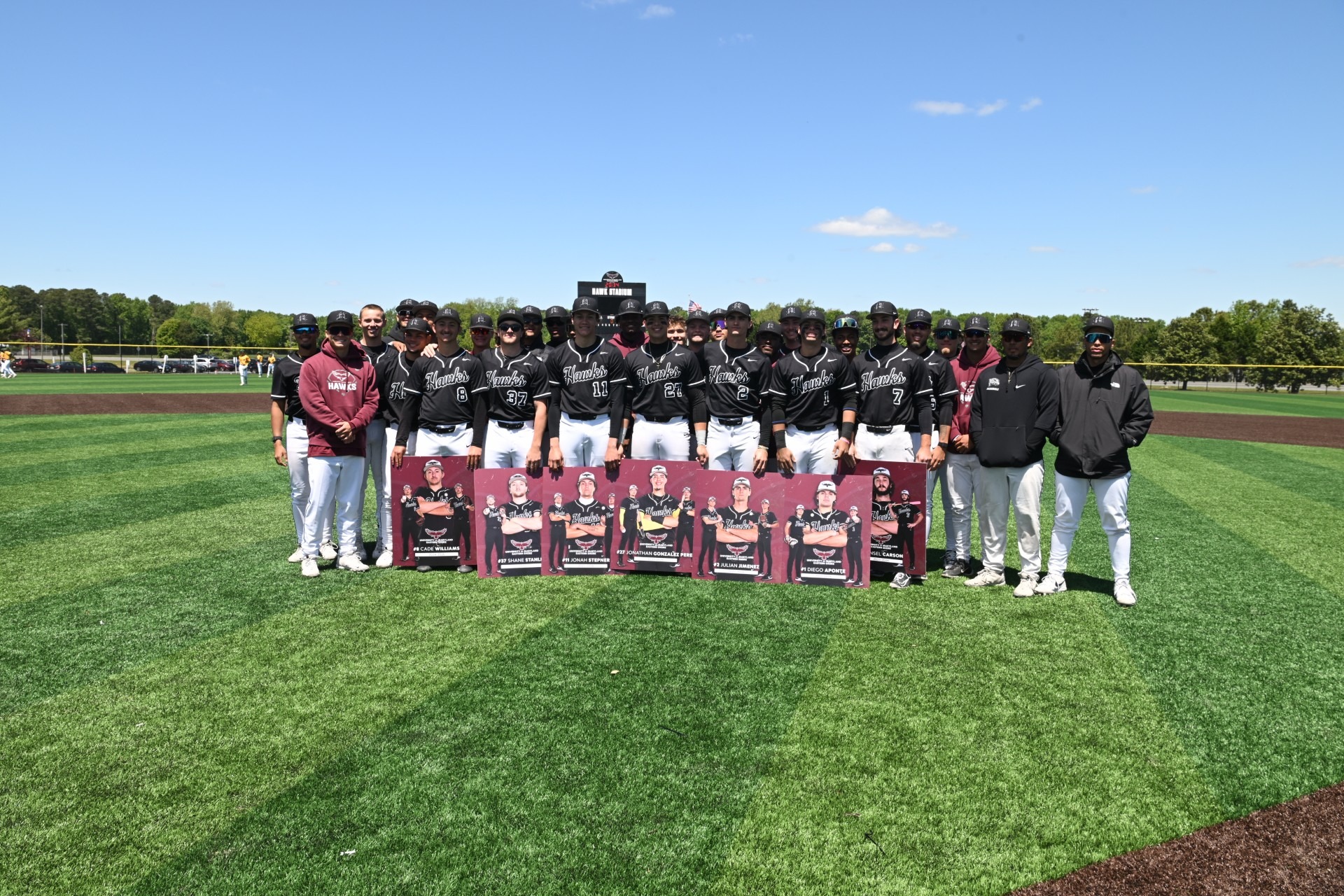 UMES Baseball Seniors on Senior Day