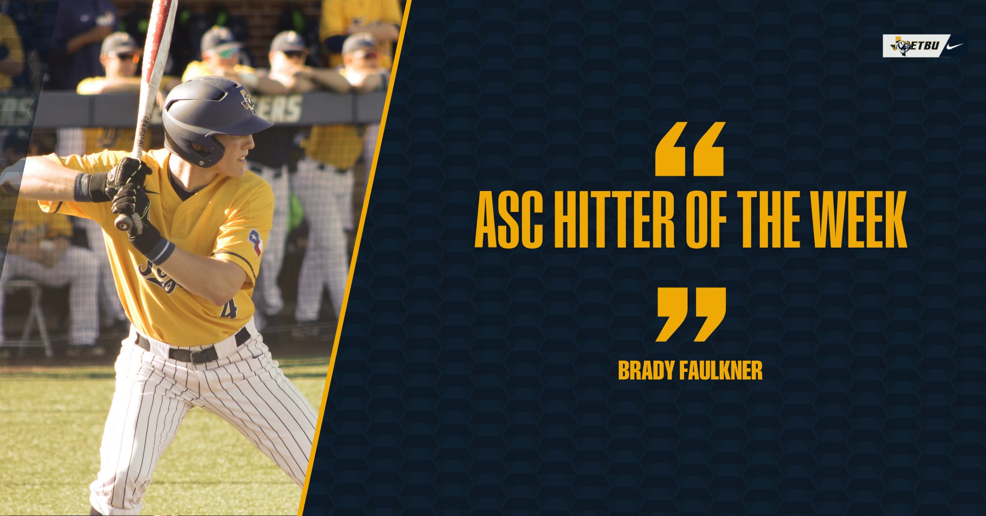 Brady Faulkner Baseball East Texas Baptist University Athletics