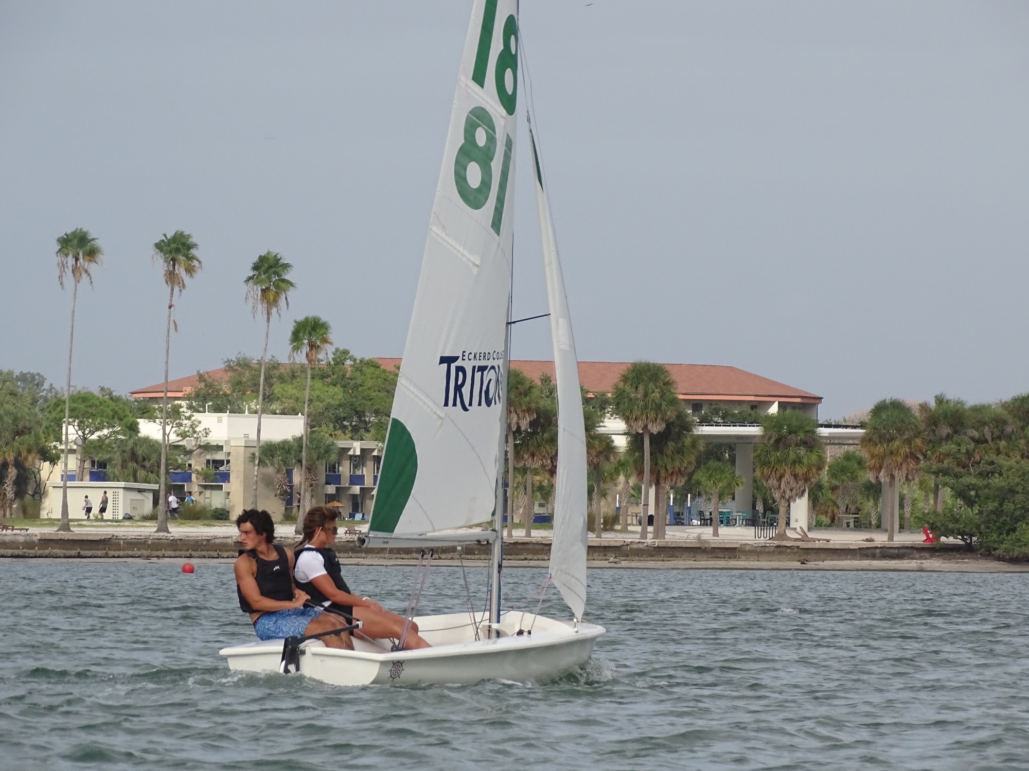 Two sailors at practice