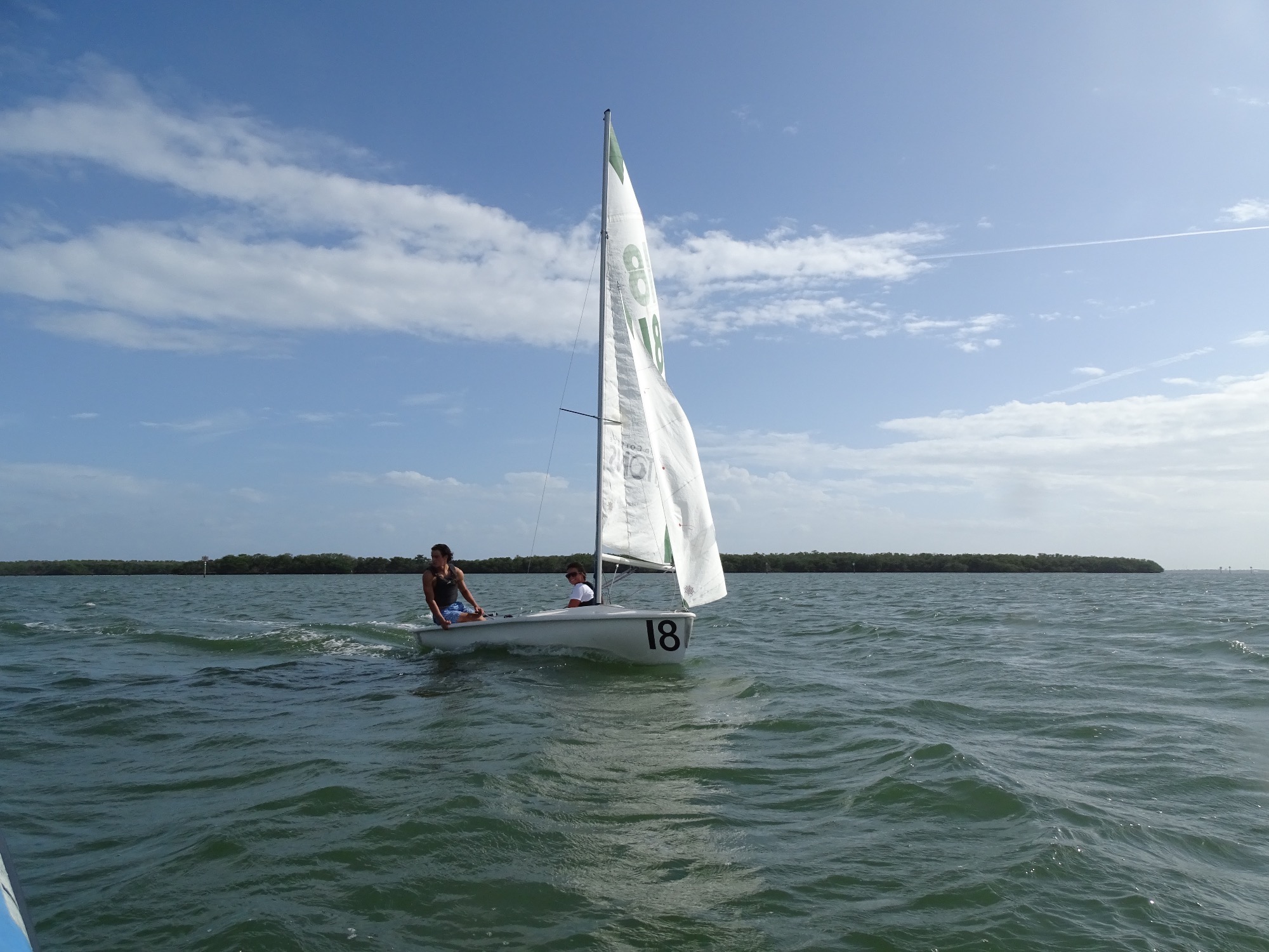 Eckerd sailors at practice 