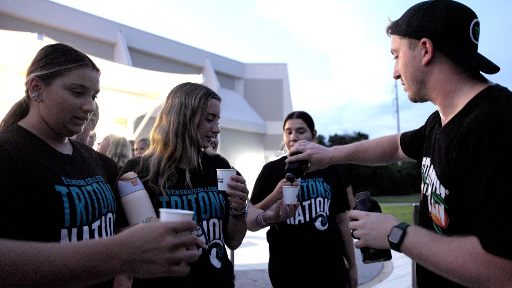 Student-athletes receive protein from Enduraphin