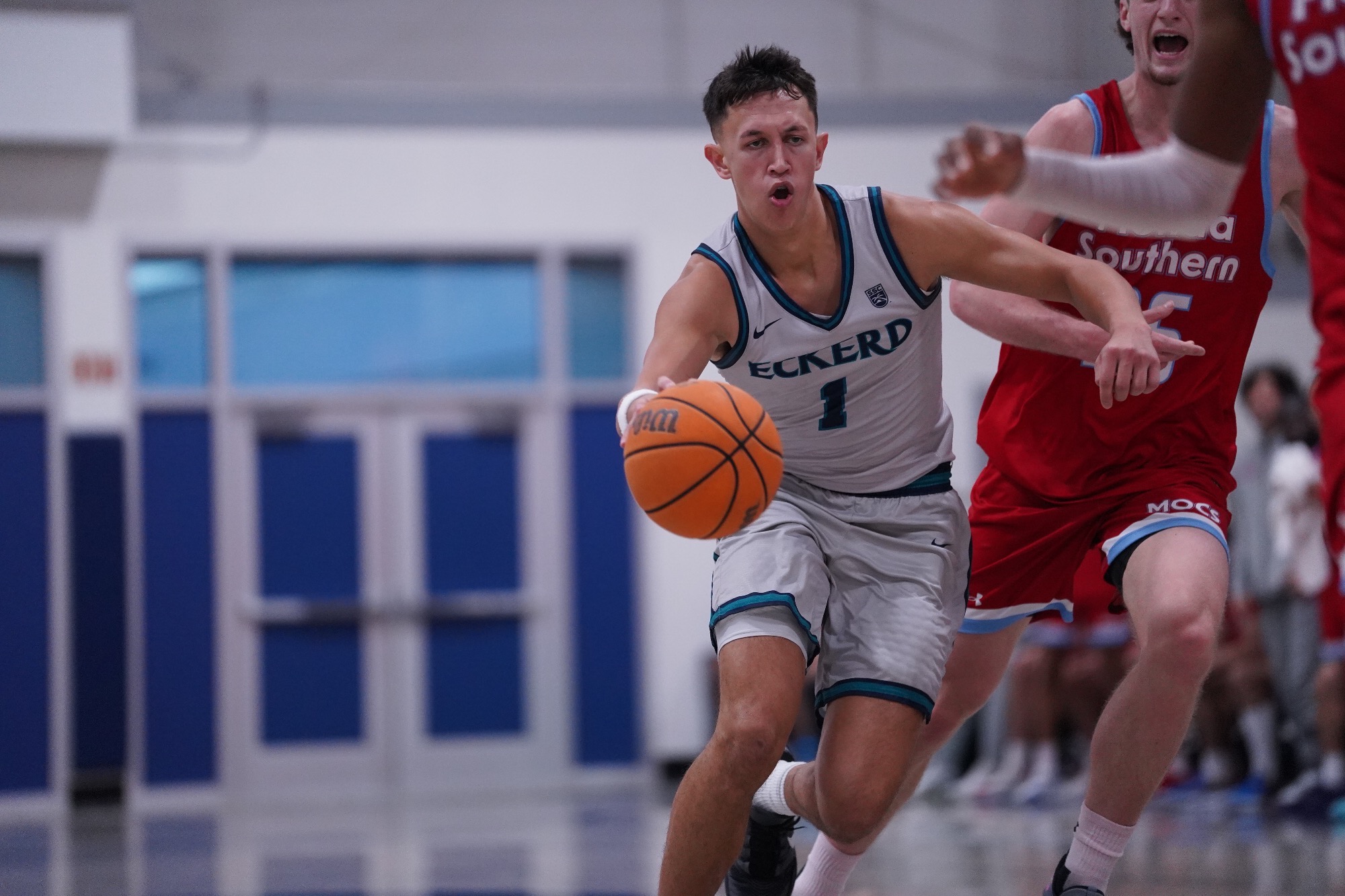 Player drives in the paint