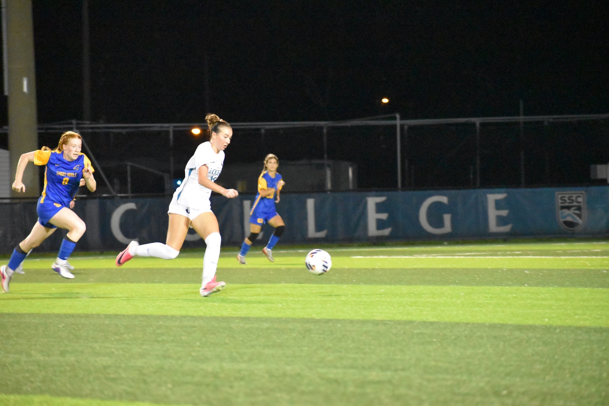 player running to ball