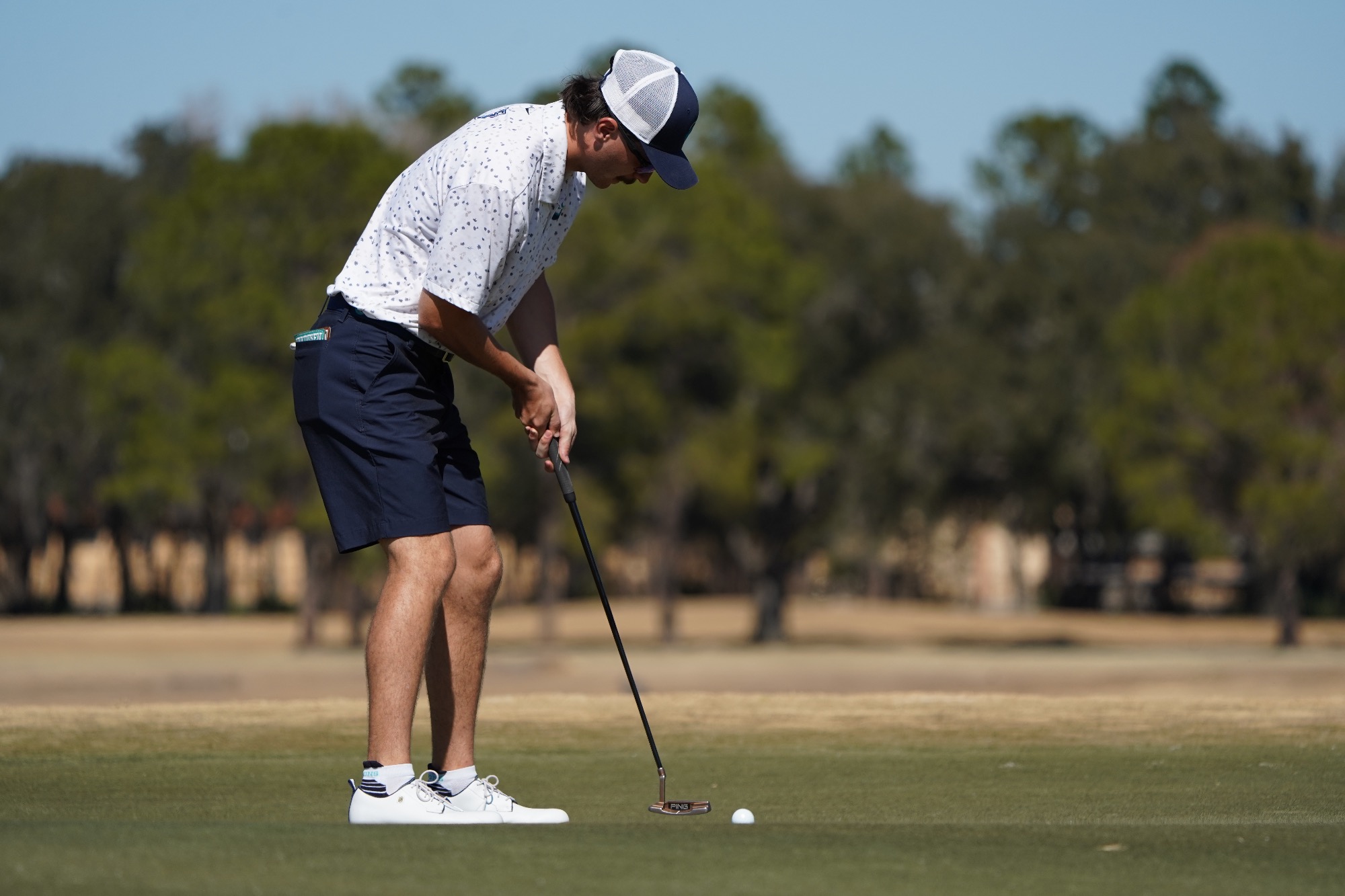 Player makes putt