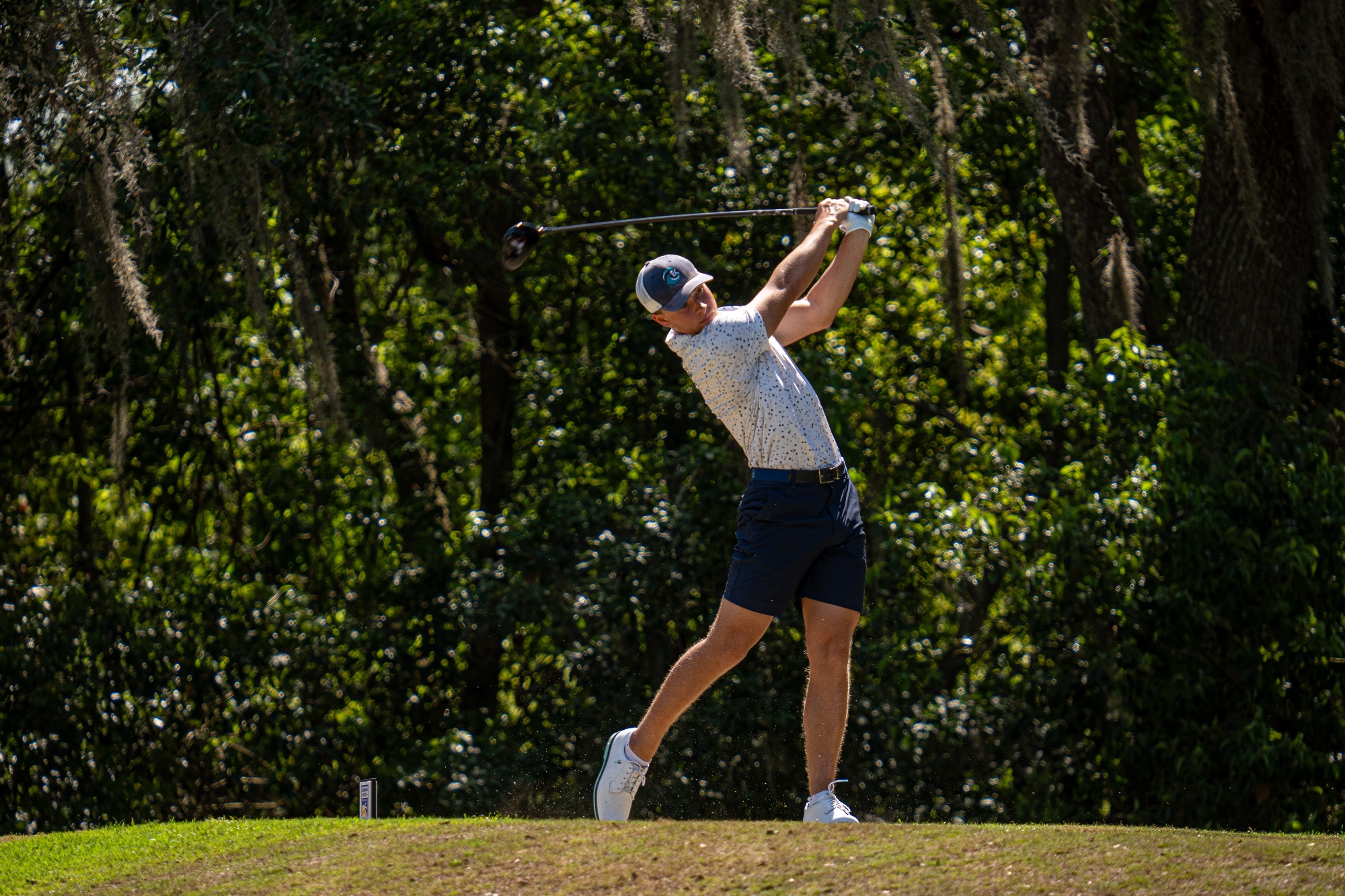 player drives ball