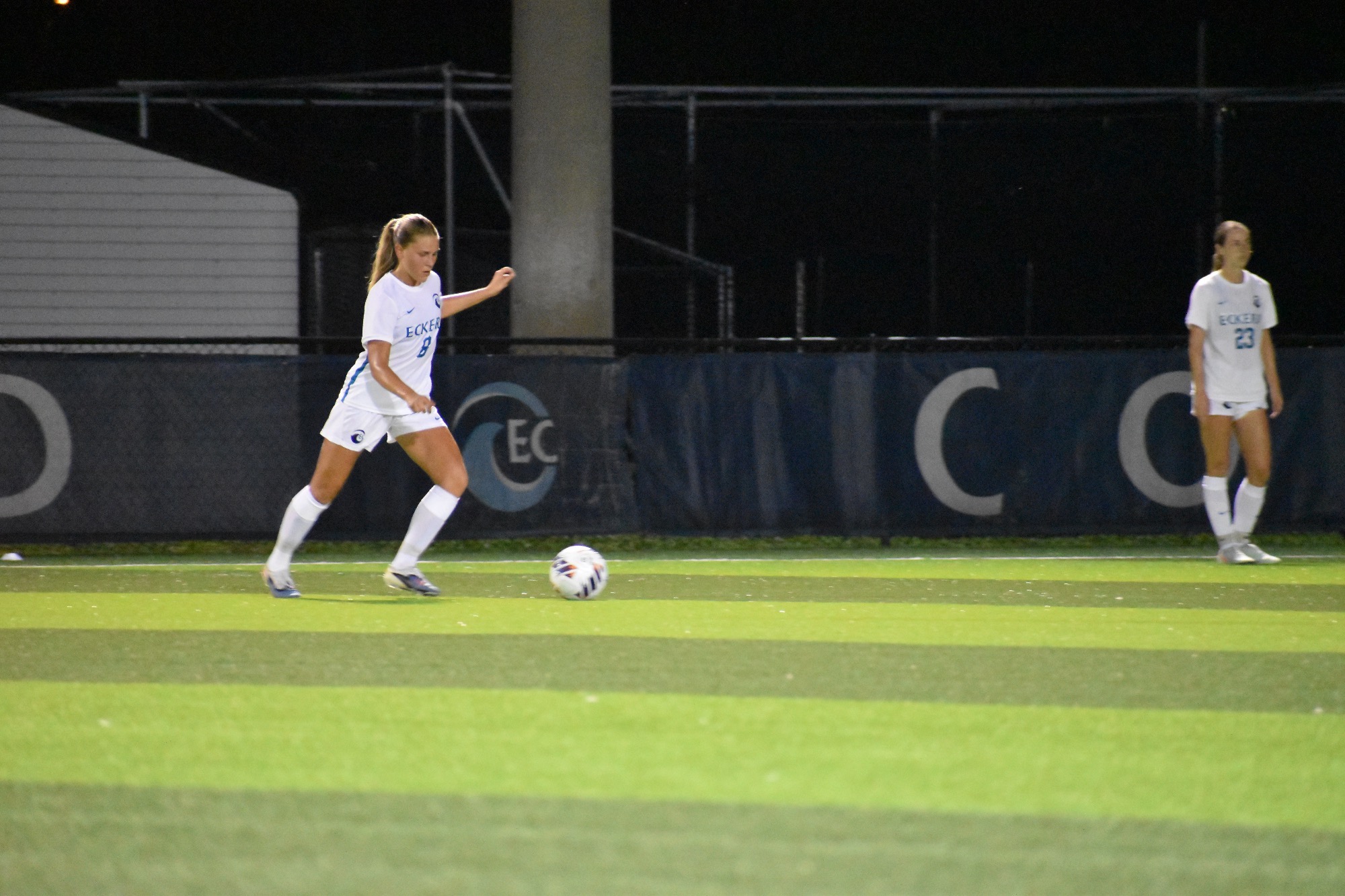 Player attempts free kick