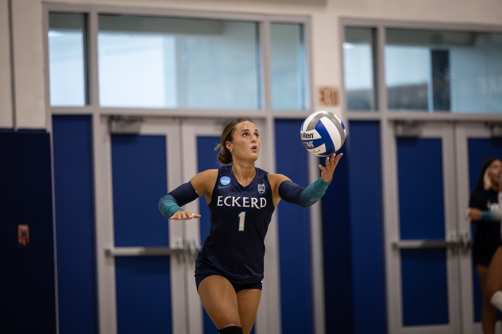 player serving ball