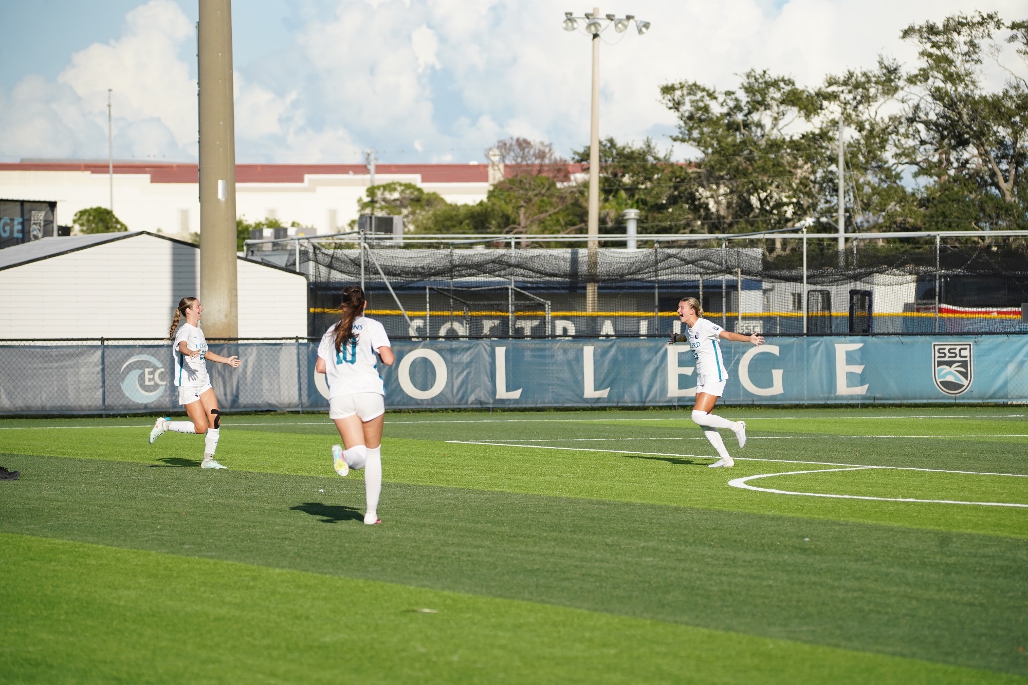 players celebrating after a goal