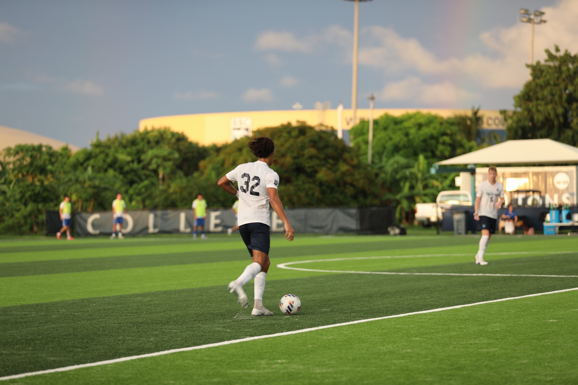 player dribbling ball