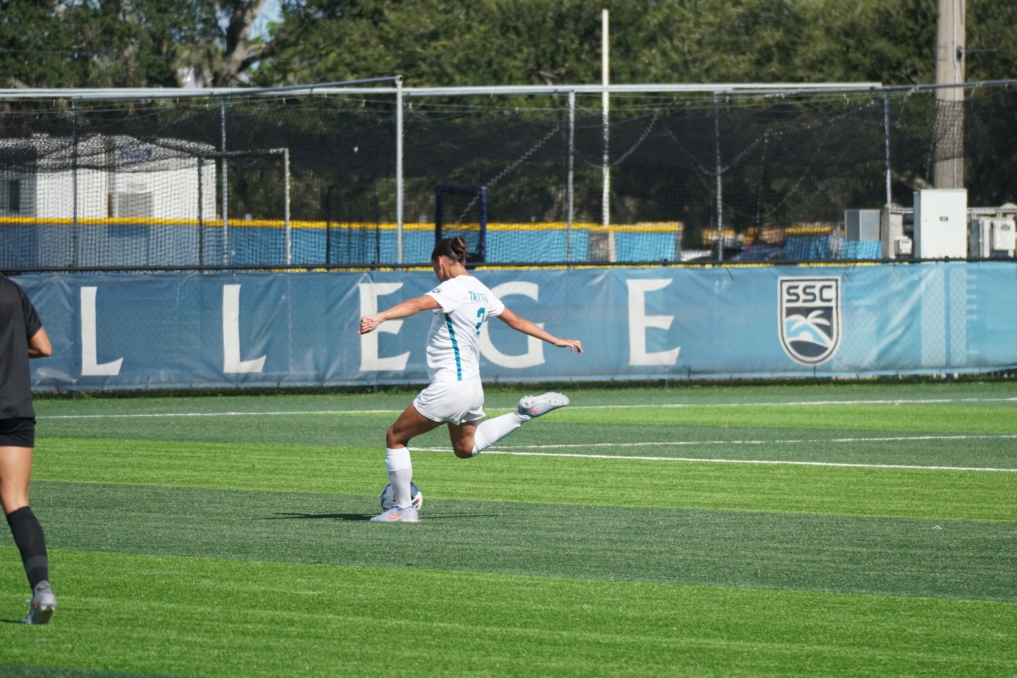 player kicking ball