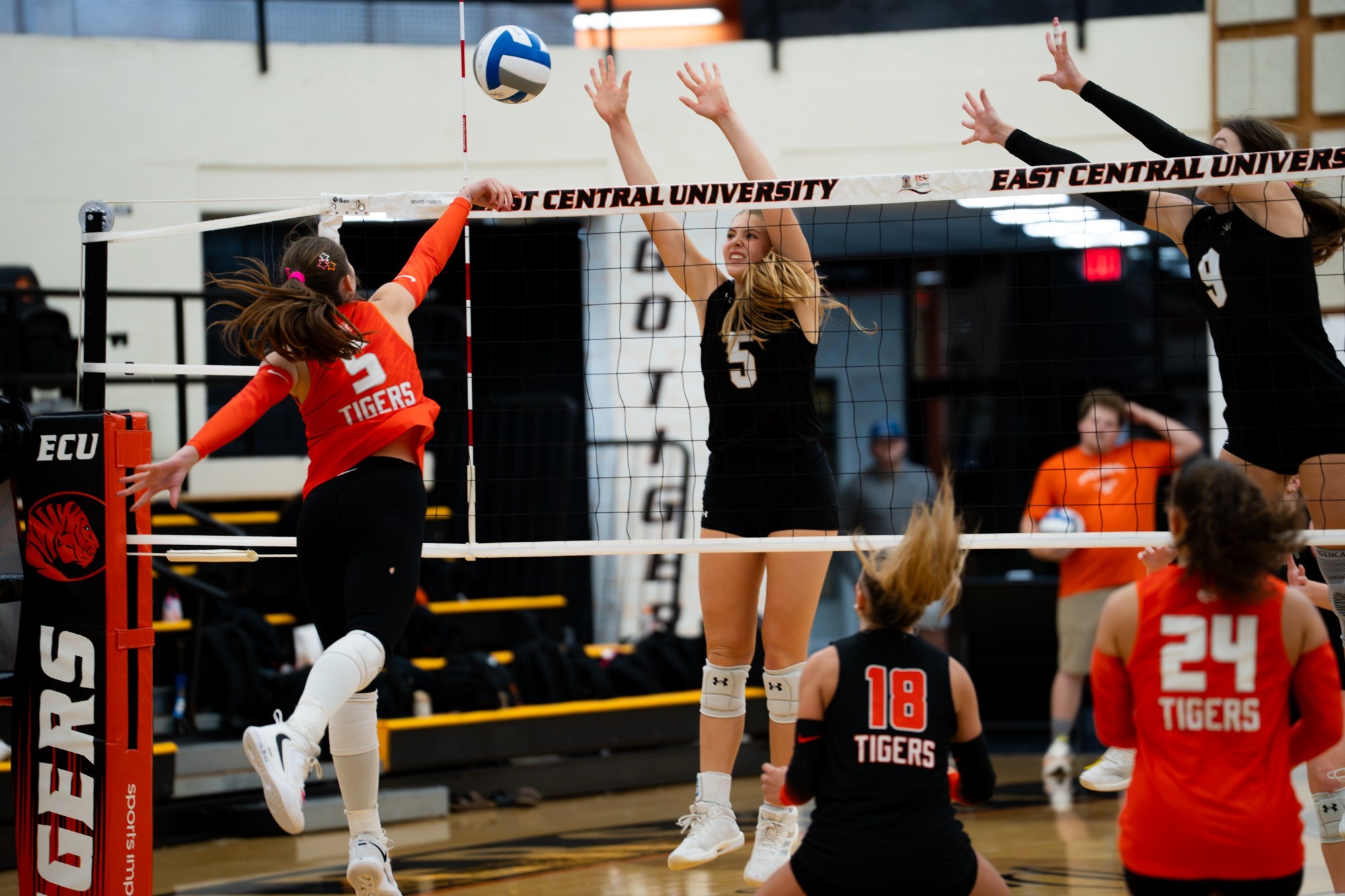 Volleyball Unable to Overcome Harding in Four-Set Defeat