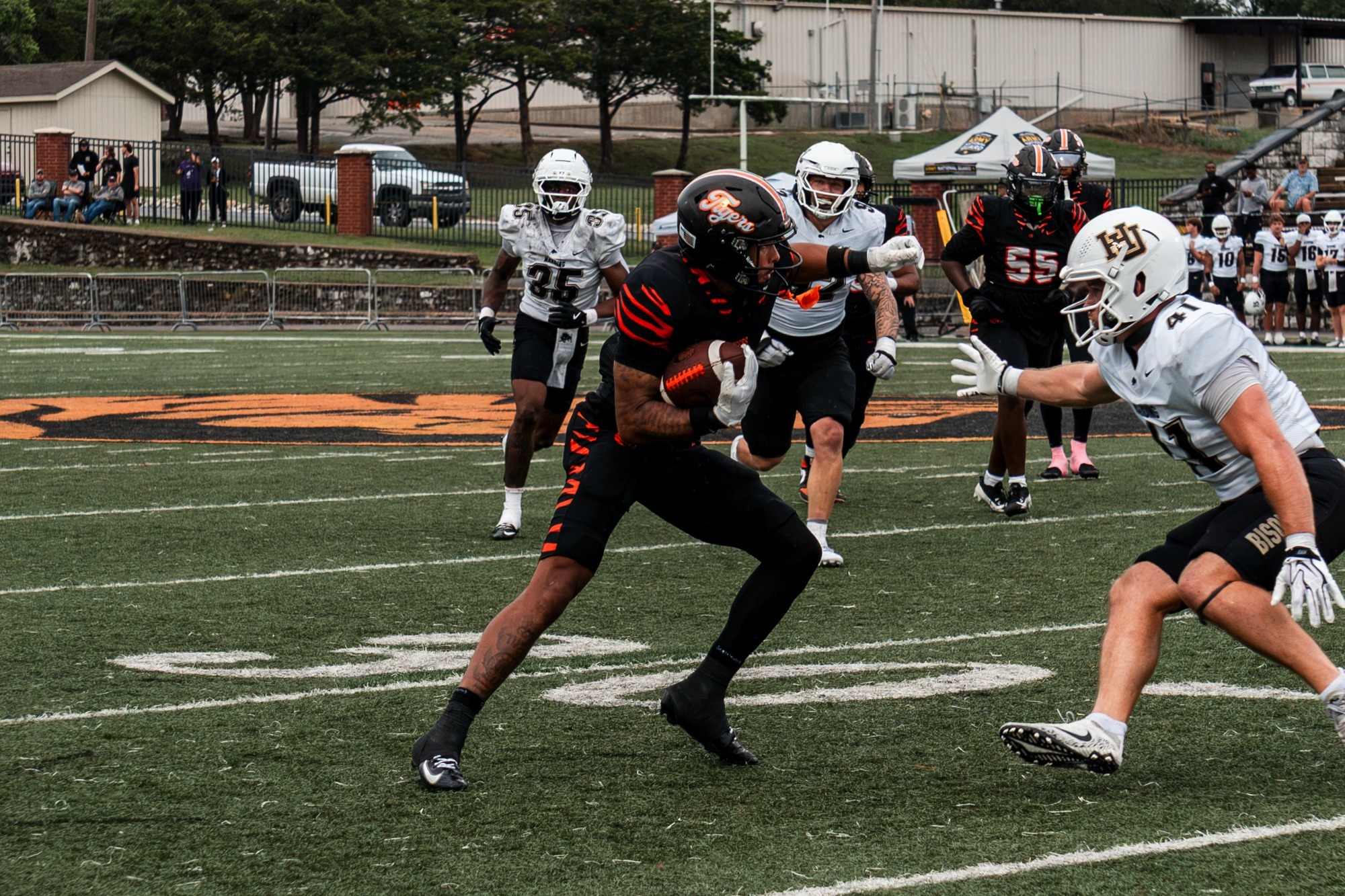Football Battles No. 2 Harding in First Loss of Season