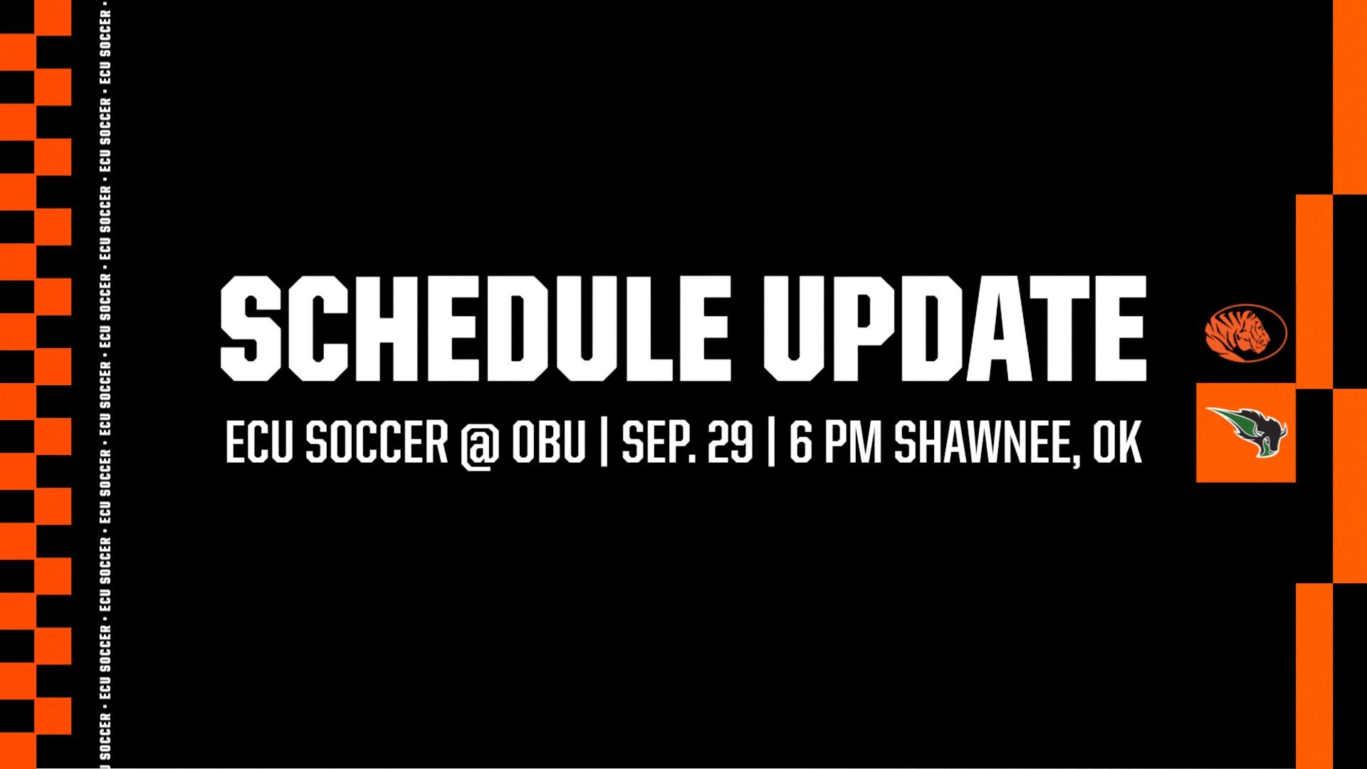 Soccer’s Match at OBU Rescheduled for Tuesday
