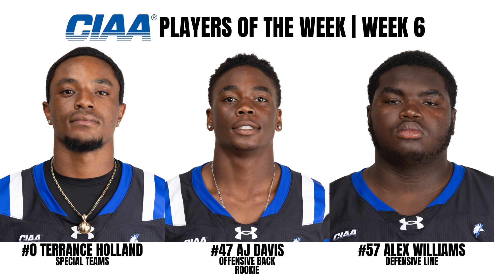 CIAA FB WEEK 6 2026 POTW