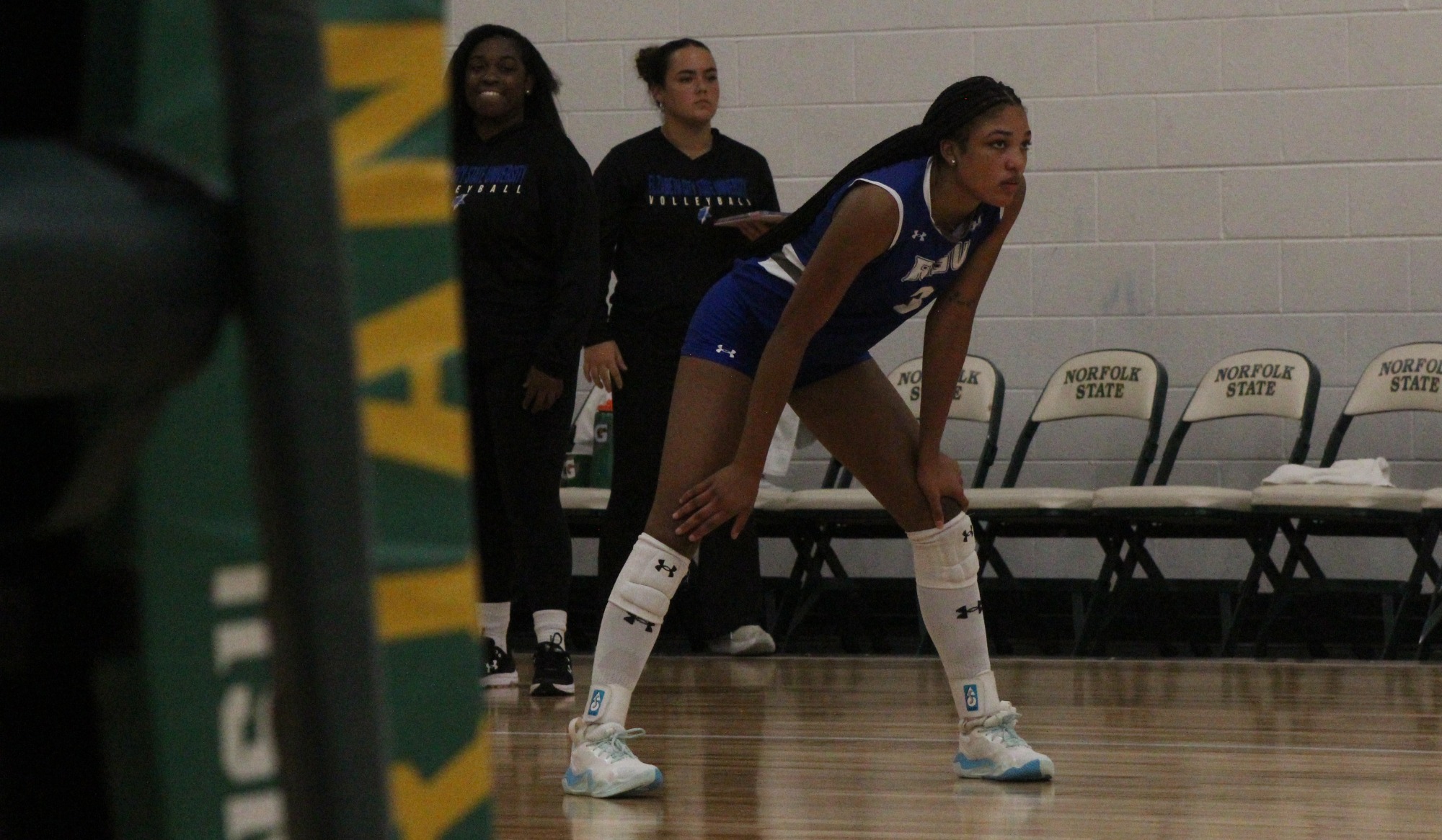 The Elizabeth City State Vikings faced the Norfolk State Spartans. 