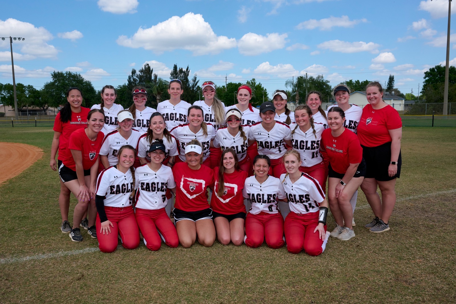 Edgewood Eagles Softball on March 11, 2023 at DiamondPlex in Winter Haven, Florida.  (Mike Janes/Four Seam Images)