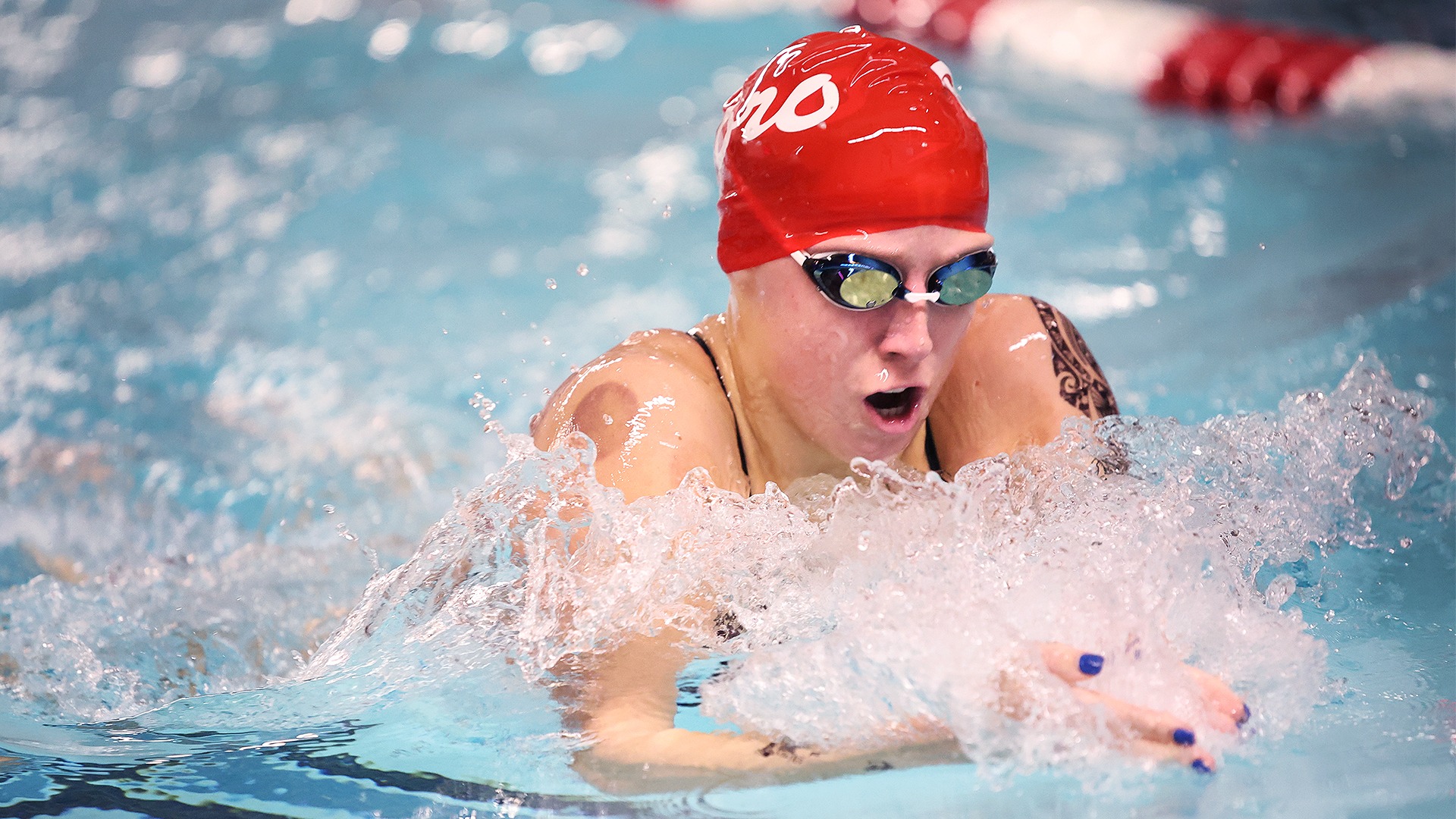 Alexis Schrecongost breaststroke