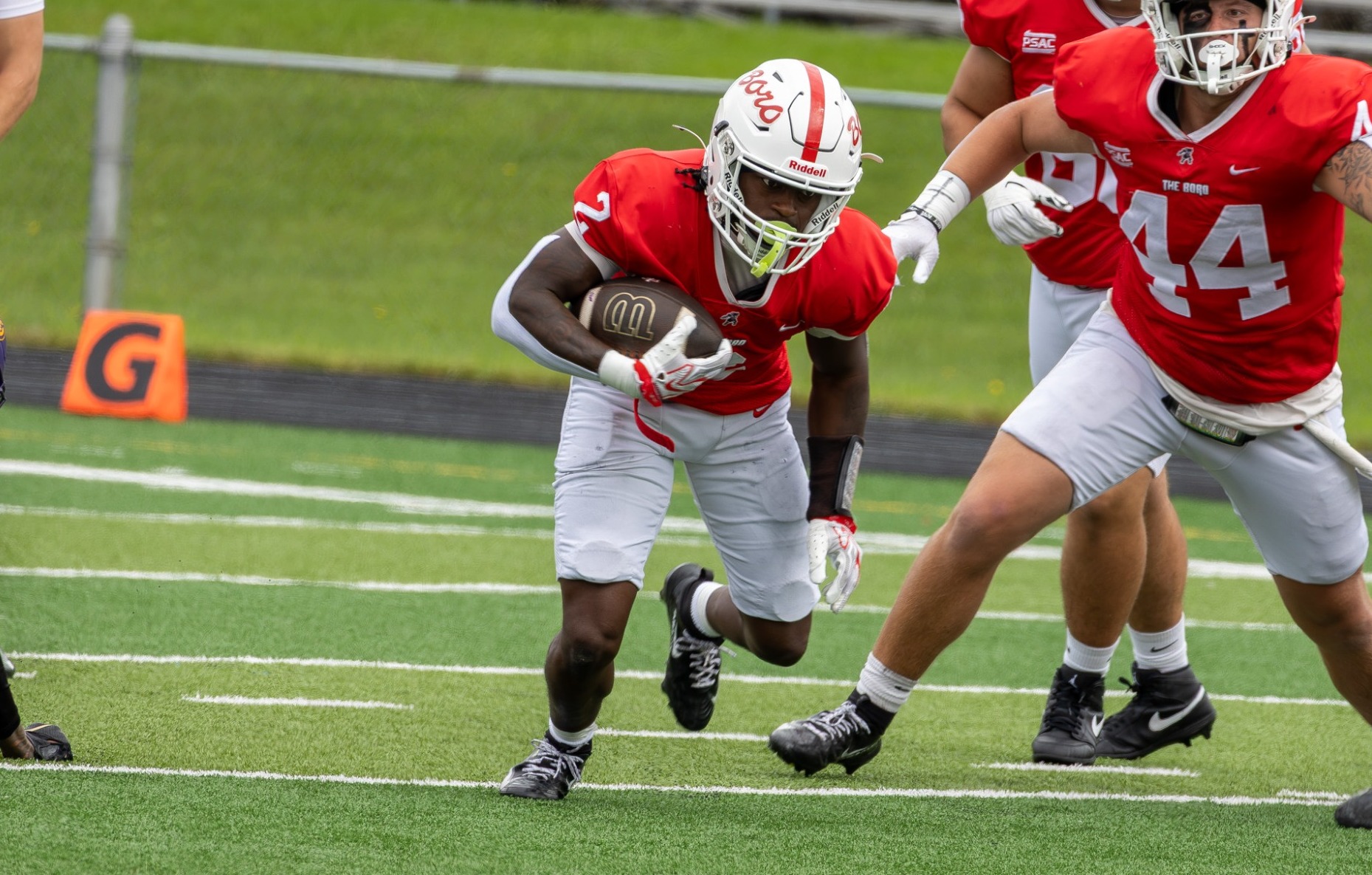 Antwan Ceasar rushes against West Chester