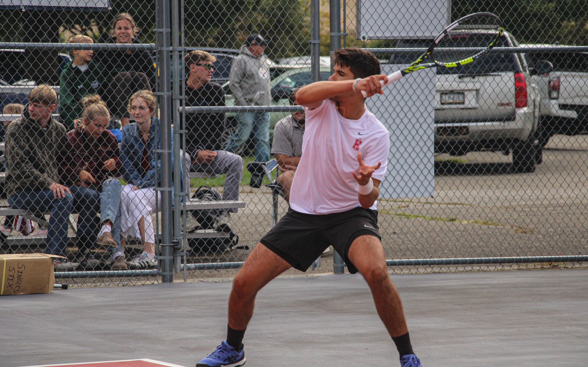 Men's Tennis Action Shot