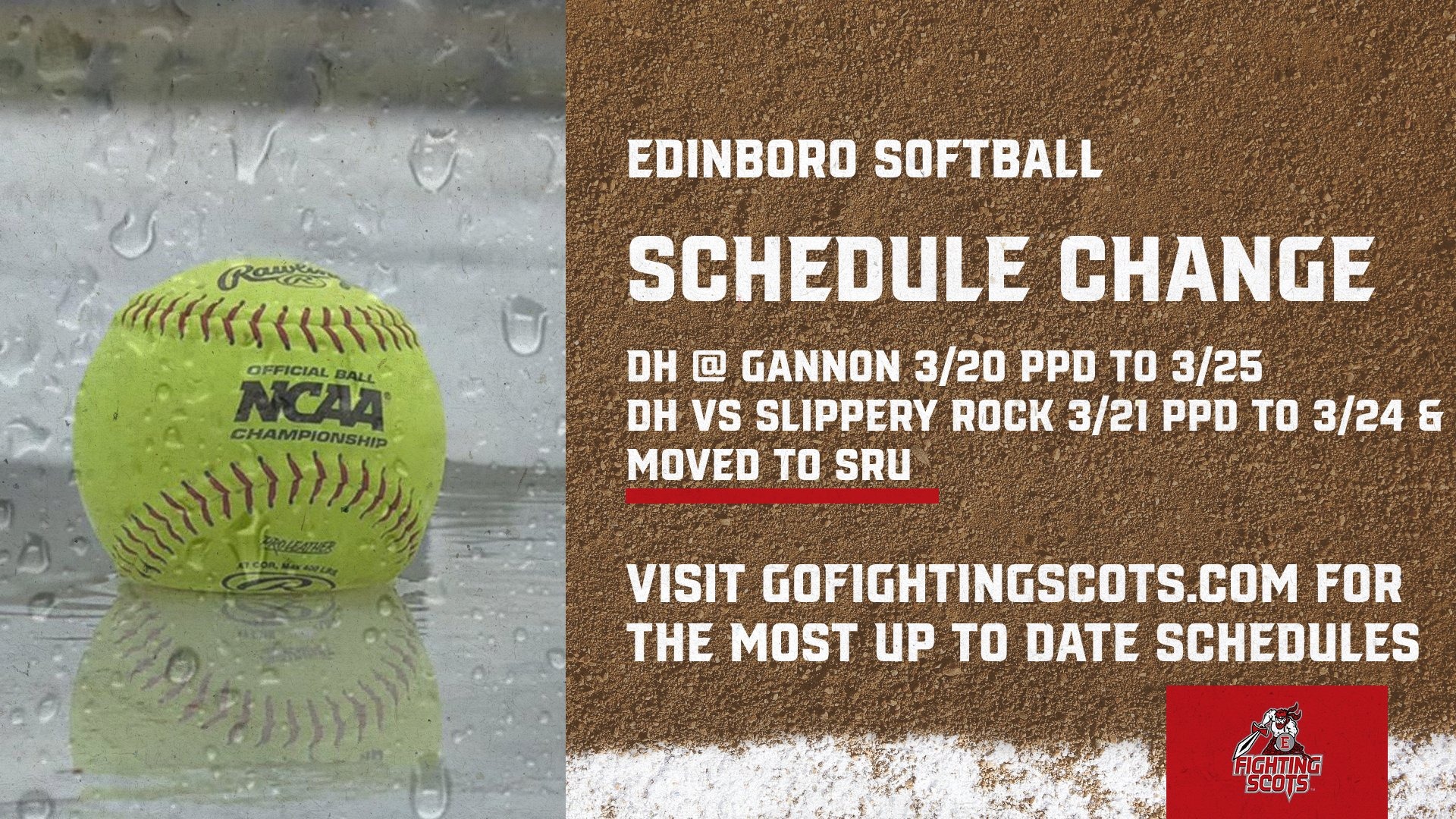 Schedule Change 3-19-26