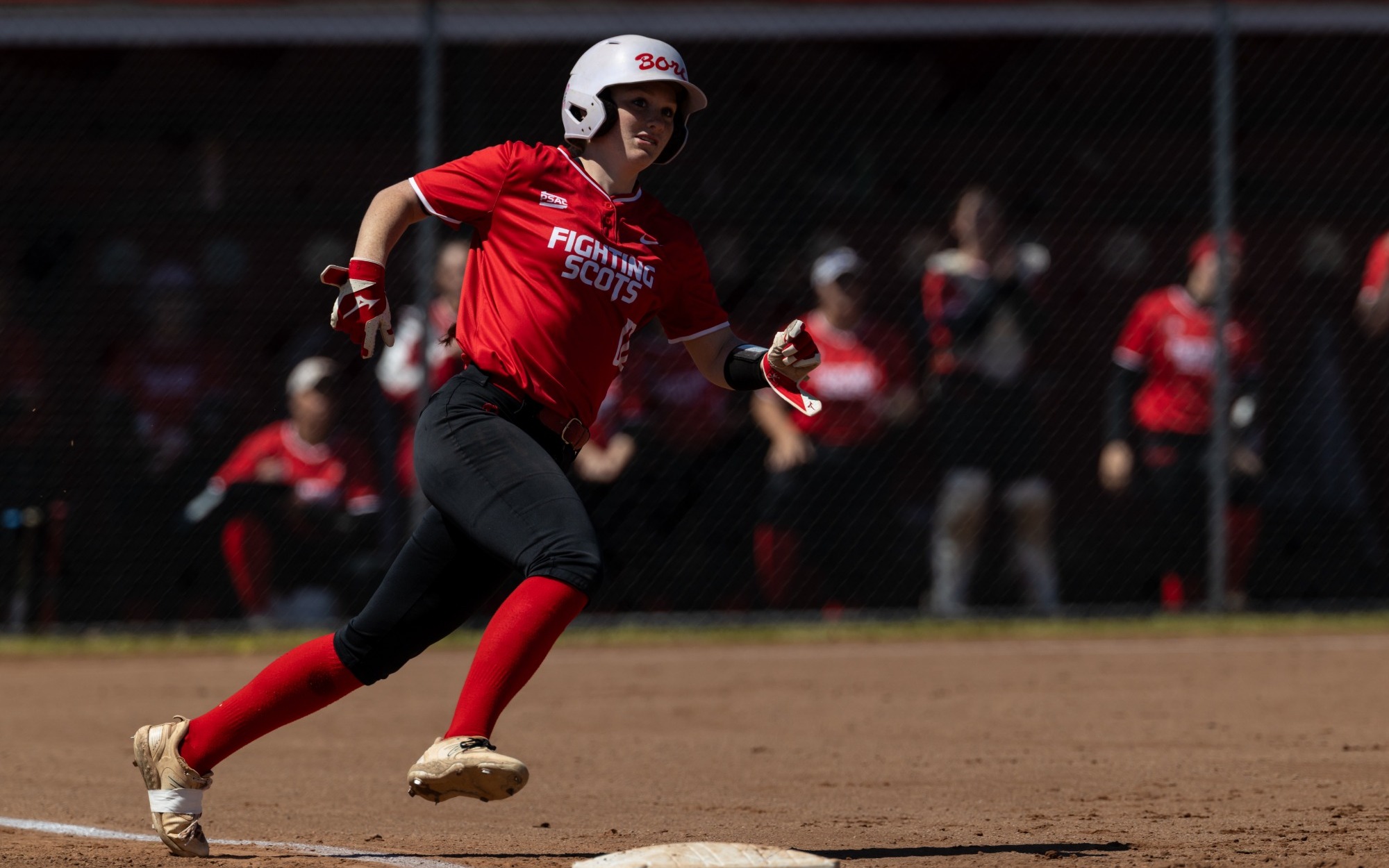 Addy Maguire running bases