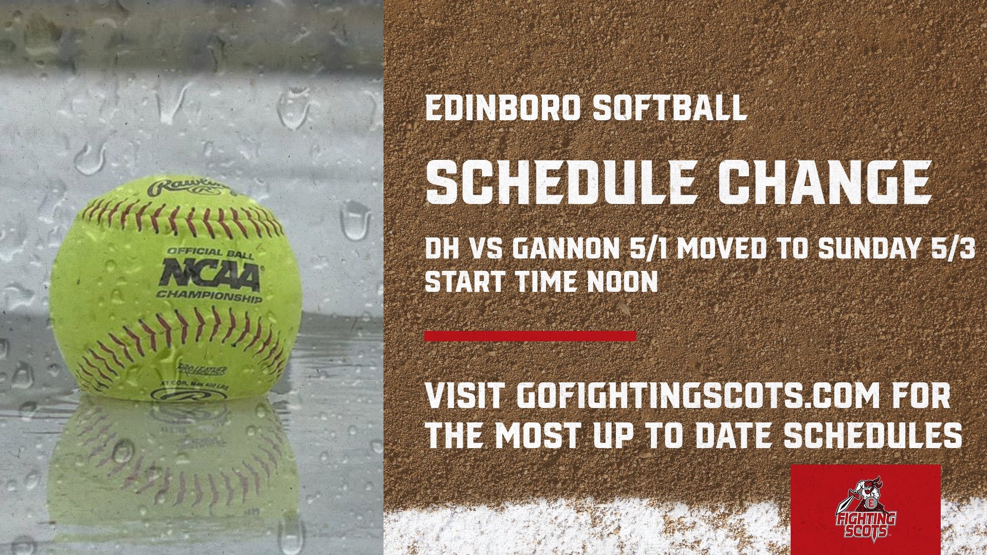 Gannon Reschedule 5-1