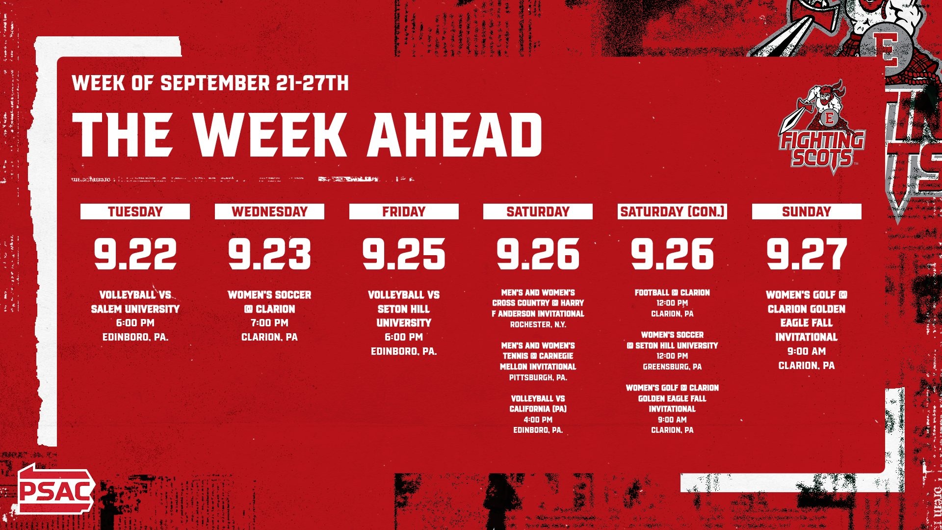 Week Ahead 9/21/26