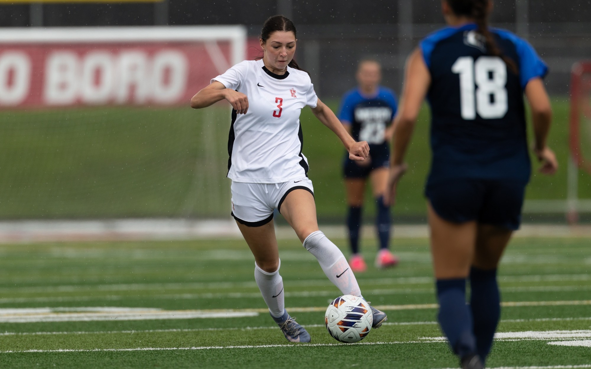 Hailey Marchlewski dribbles against Mercy