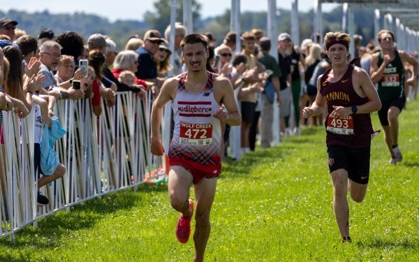 Ralph Antonucci crosses the finish line at 2026 Doug Watts Open