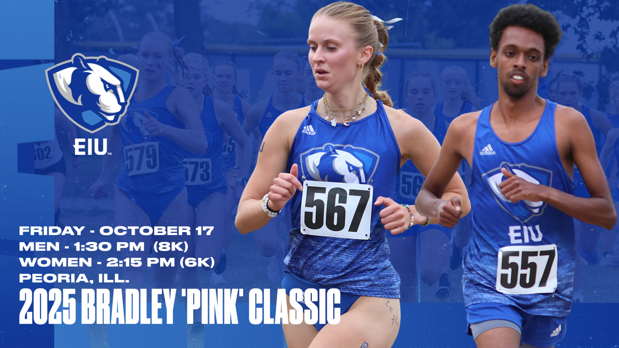 EIU Cross Country competes at Bradley Pink Classic
