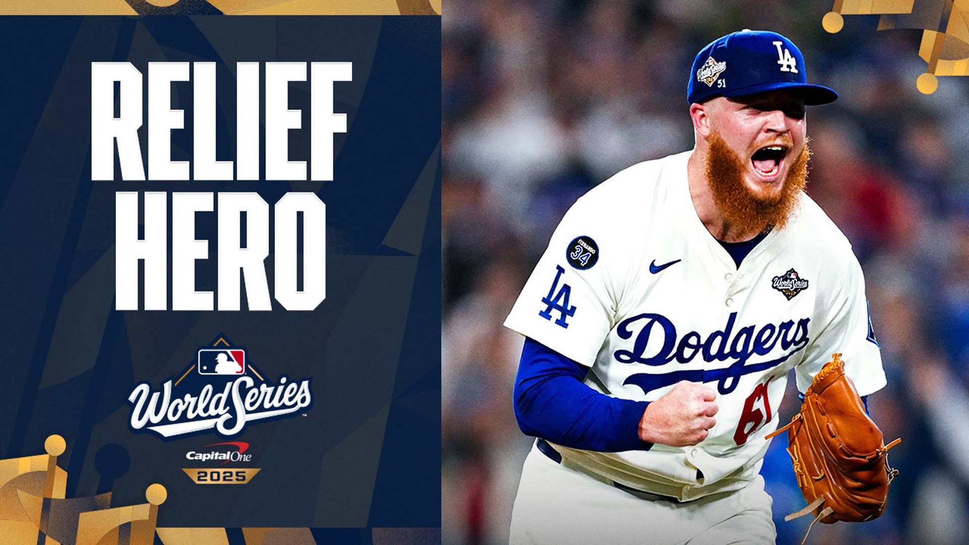 Will Klein MLB Relief Hero Graphic - 2025 World Series