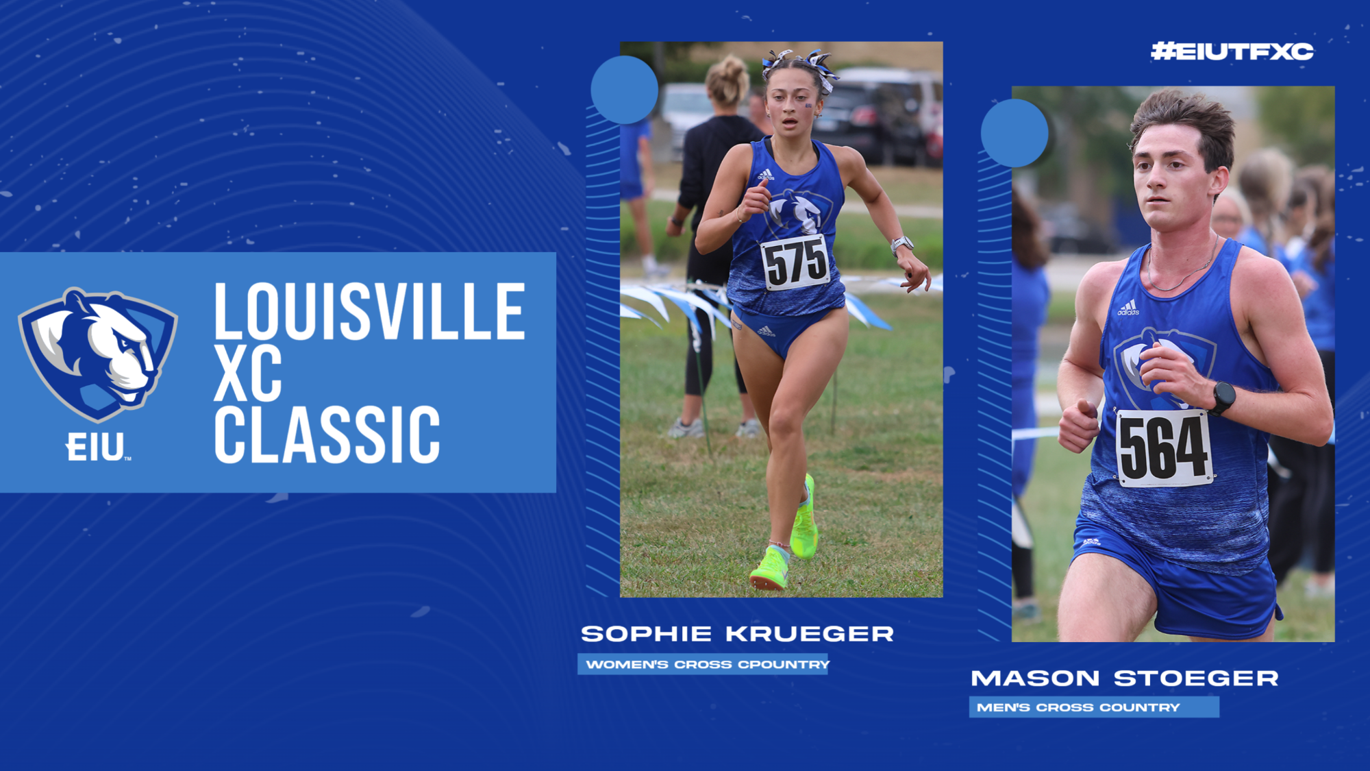 Louisville Cross Country Classic Recap Photo 2025 - Sophie Krueger and Mason Stoeger