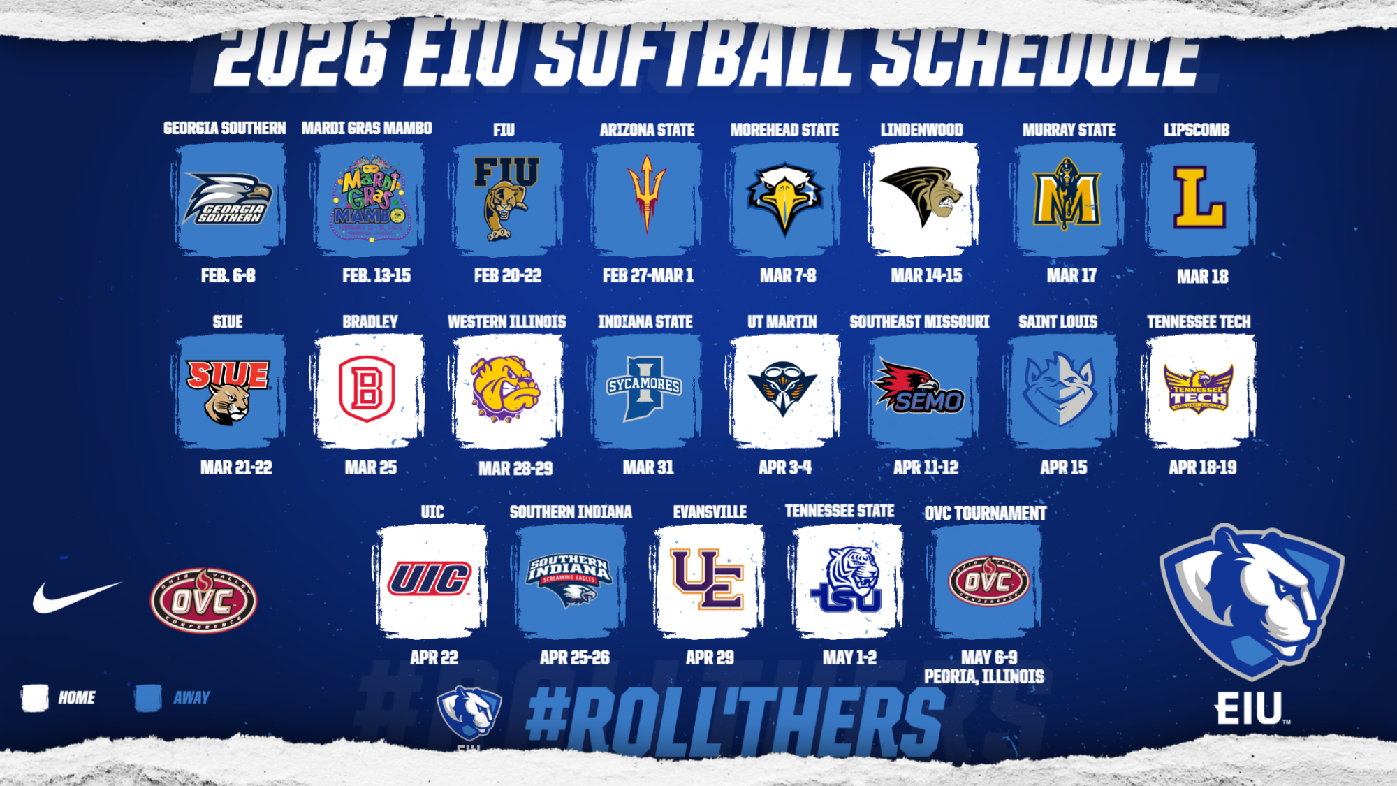 EIU softball releases 2026 schedule