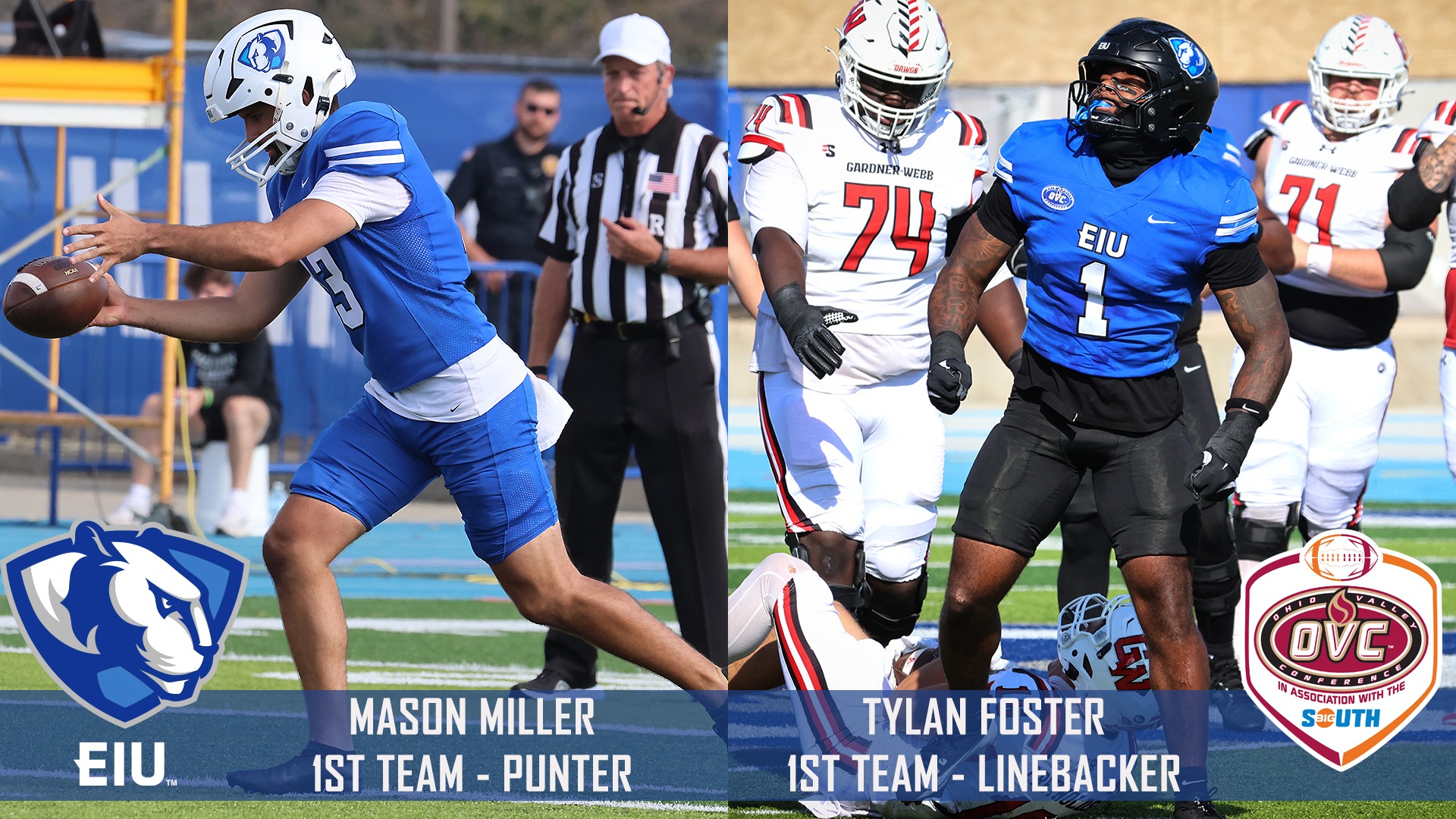 Mason Miller and Tylan Foster named first team All OVC-Big South