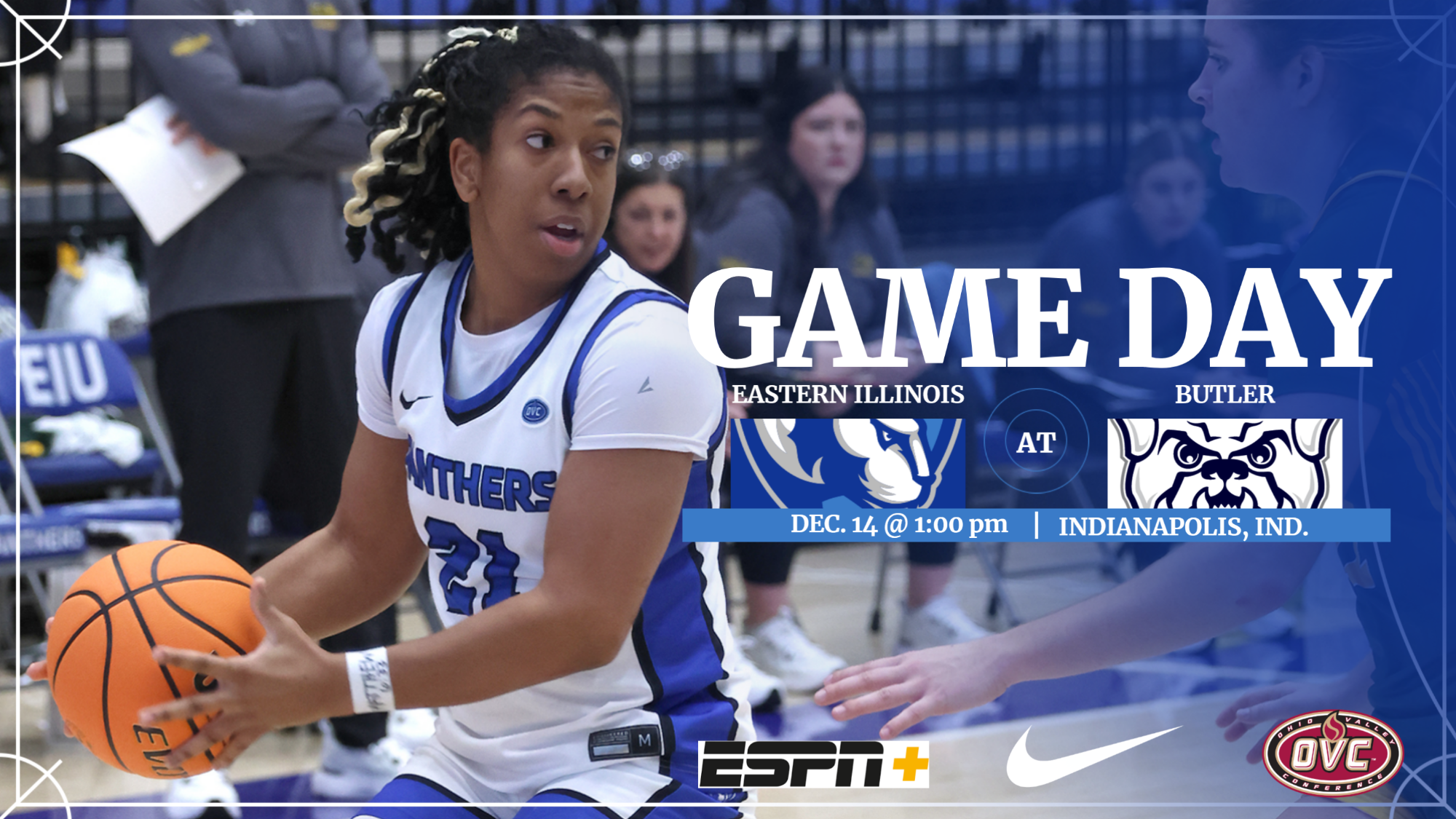 EIU women's basketball at Butler on Sunday