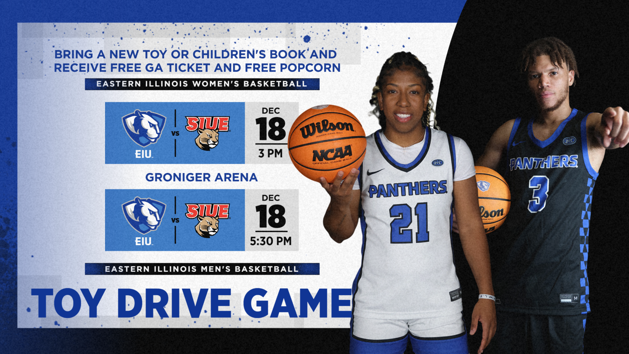 Holiday Toy Drive - Dec. 18 vs SIUE