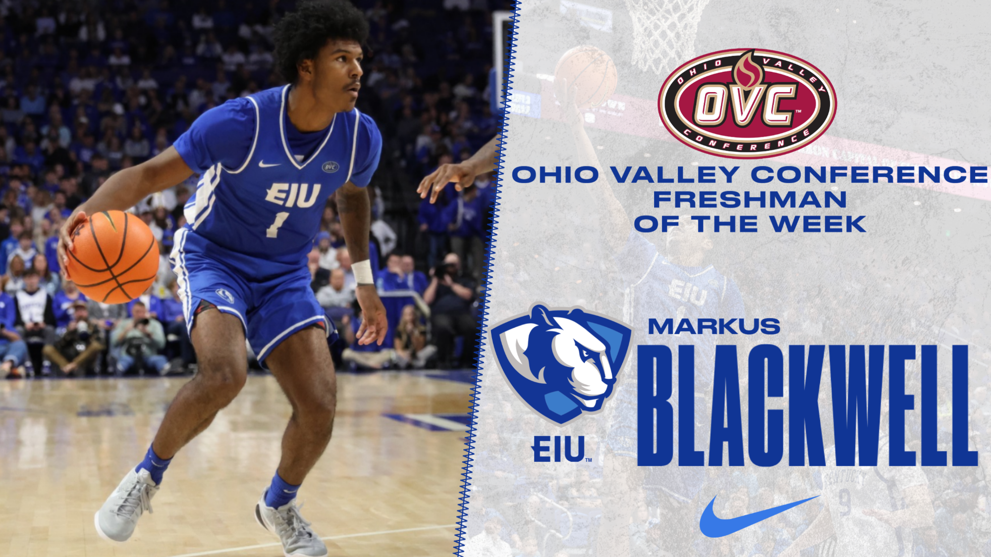 Markus Blackwell named OVC Freshman of the Week