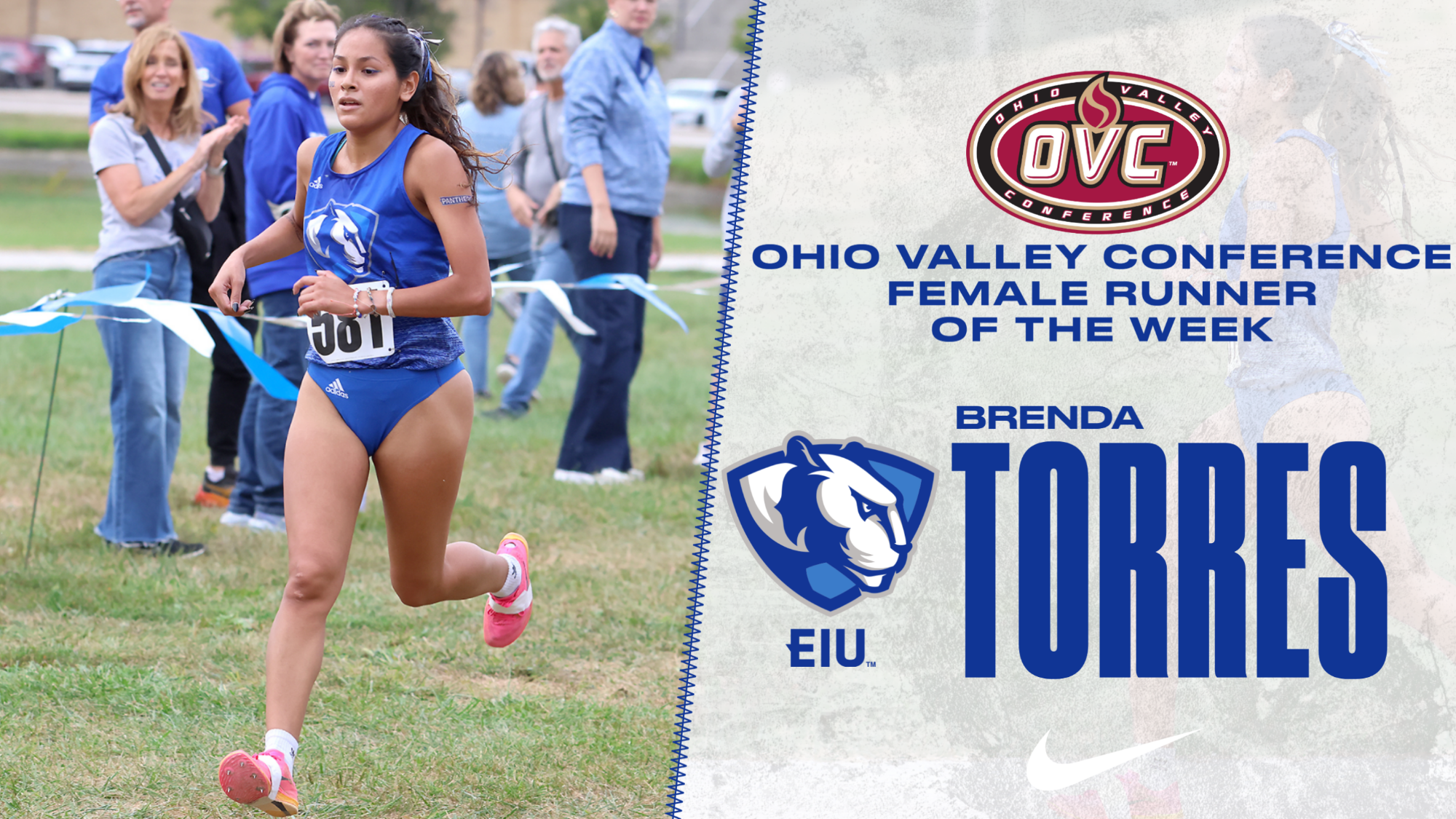 Brenda Torres was named the OVC Runner of the Week - Sept. 10