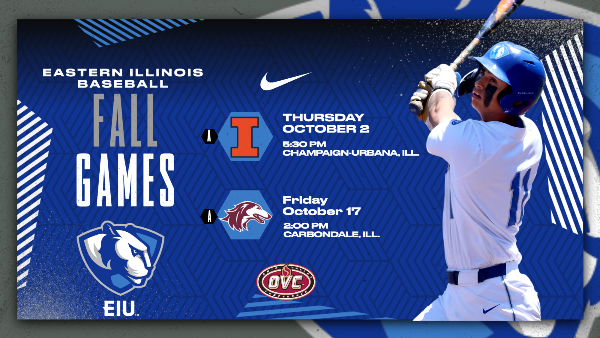 EIU Baseball Fall Schedule 