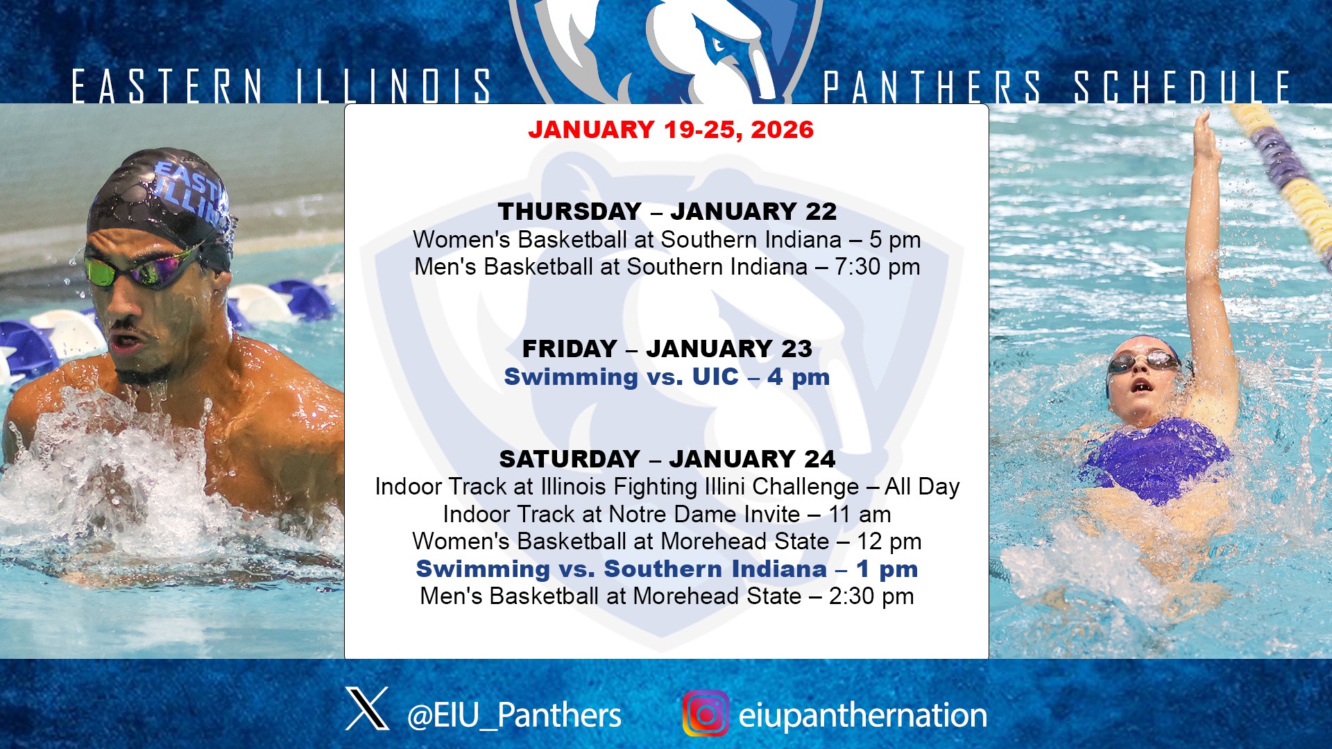 This week in EIU Athletics - Jan. 19-25, 2026