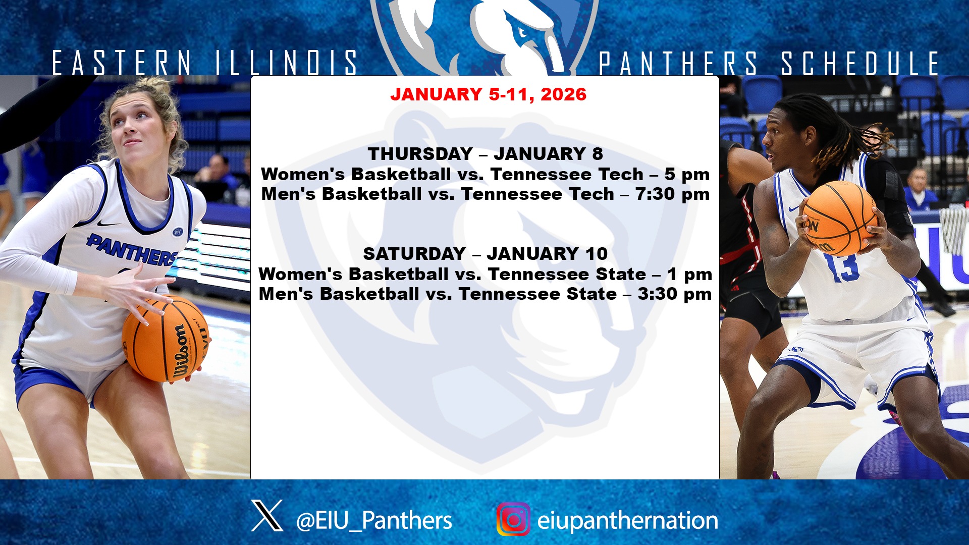 This week in EIU Athletics - Jan. 5-11, 2026